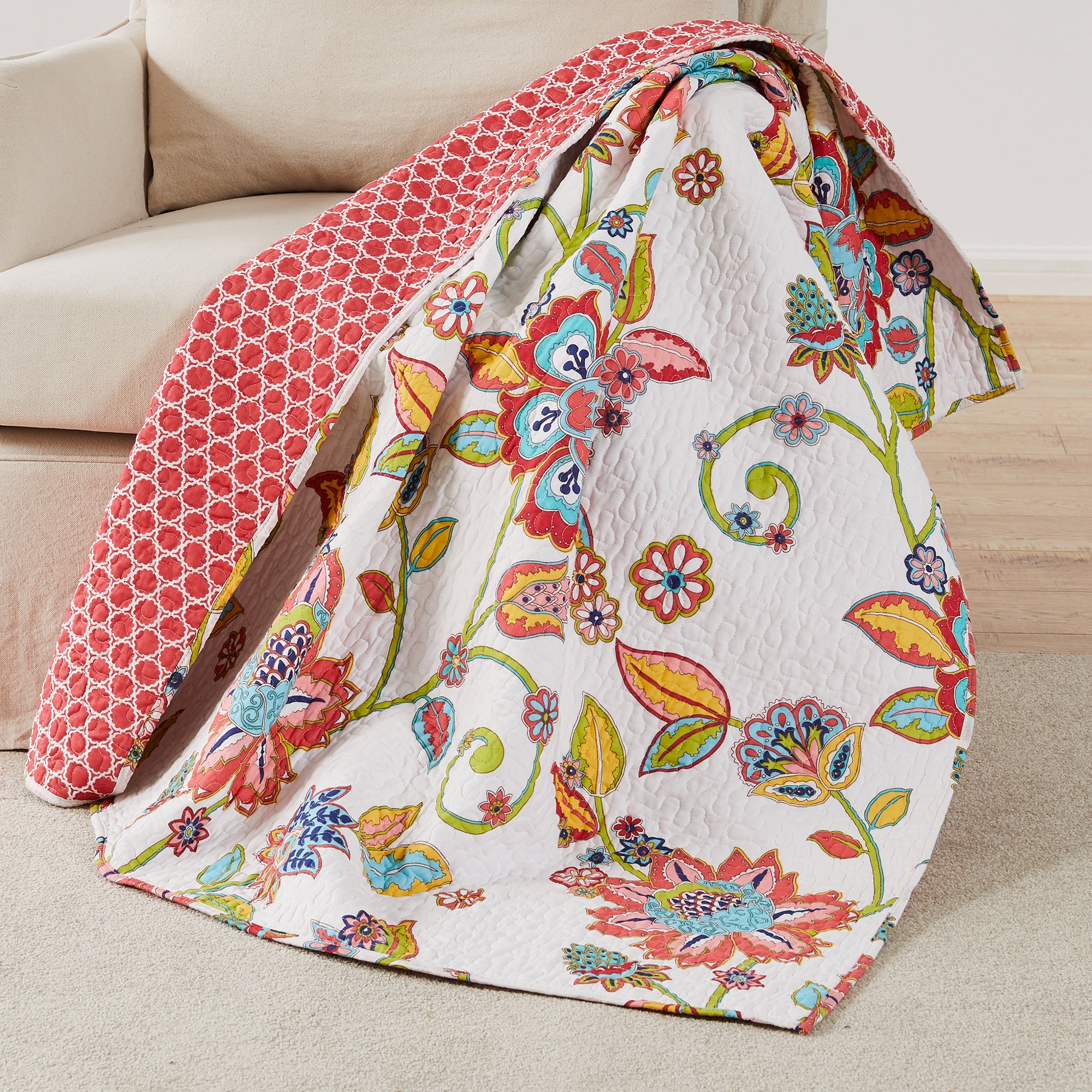 Levtex Home Clementine Spring Quilted Throw Throws