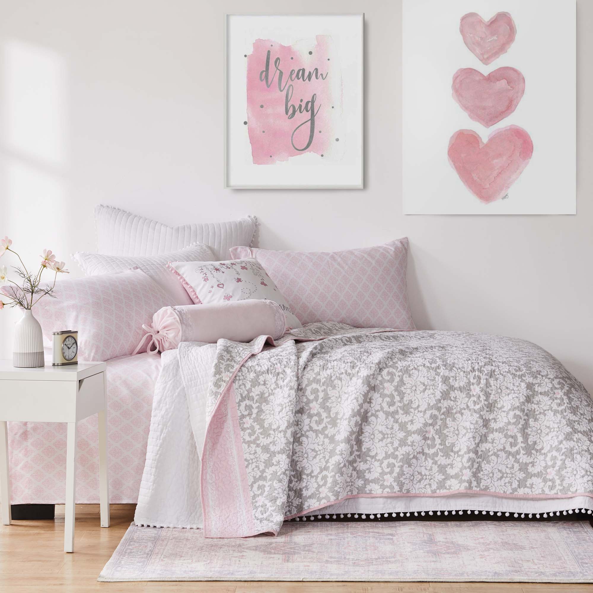 Levtex Home Pink Damask Sheet Set Kids Sheets
