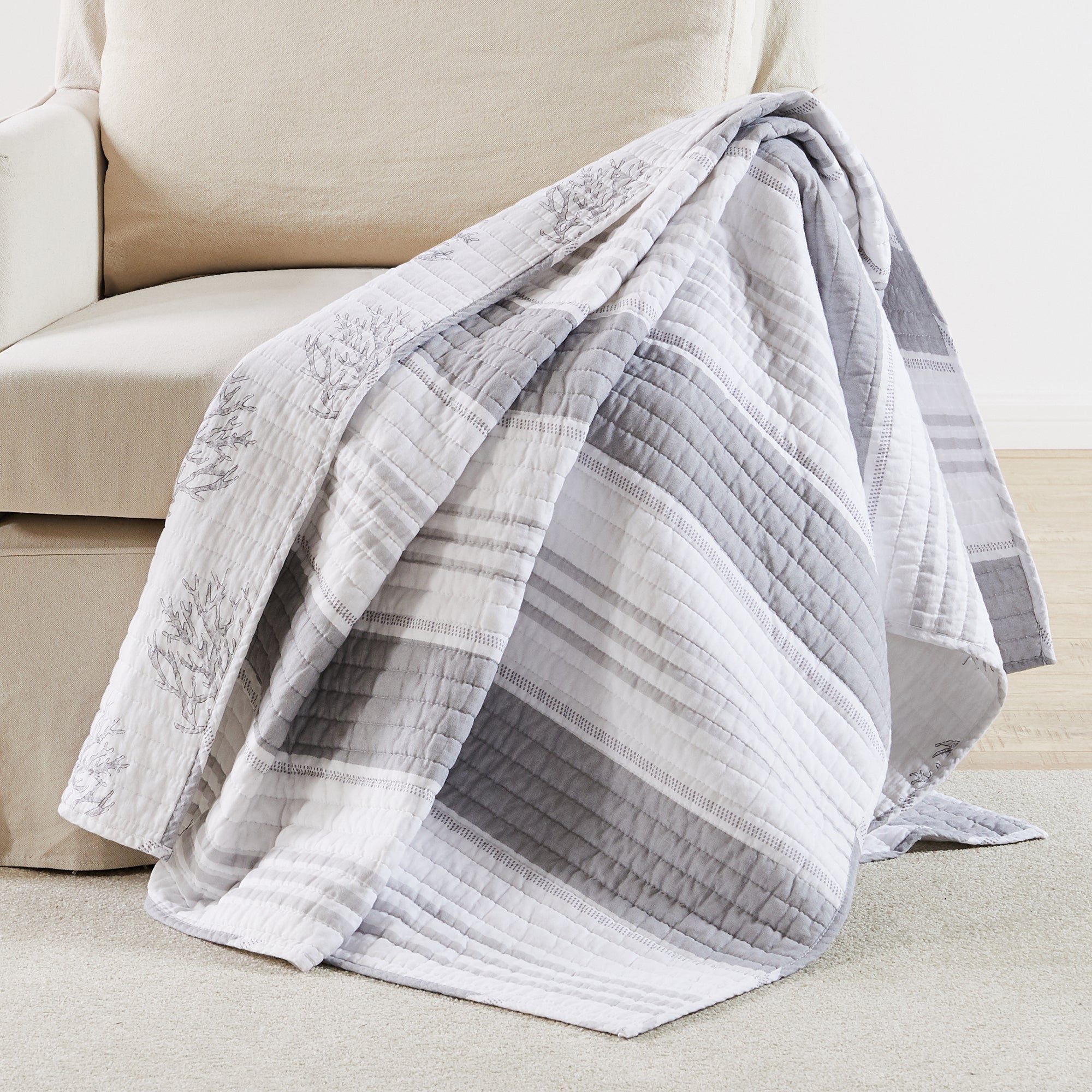 Levtex Home Nantucket Quilted Throw Throws
