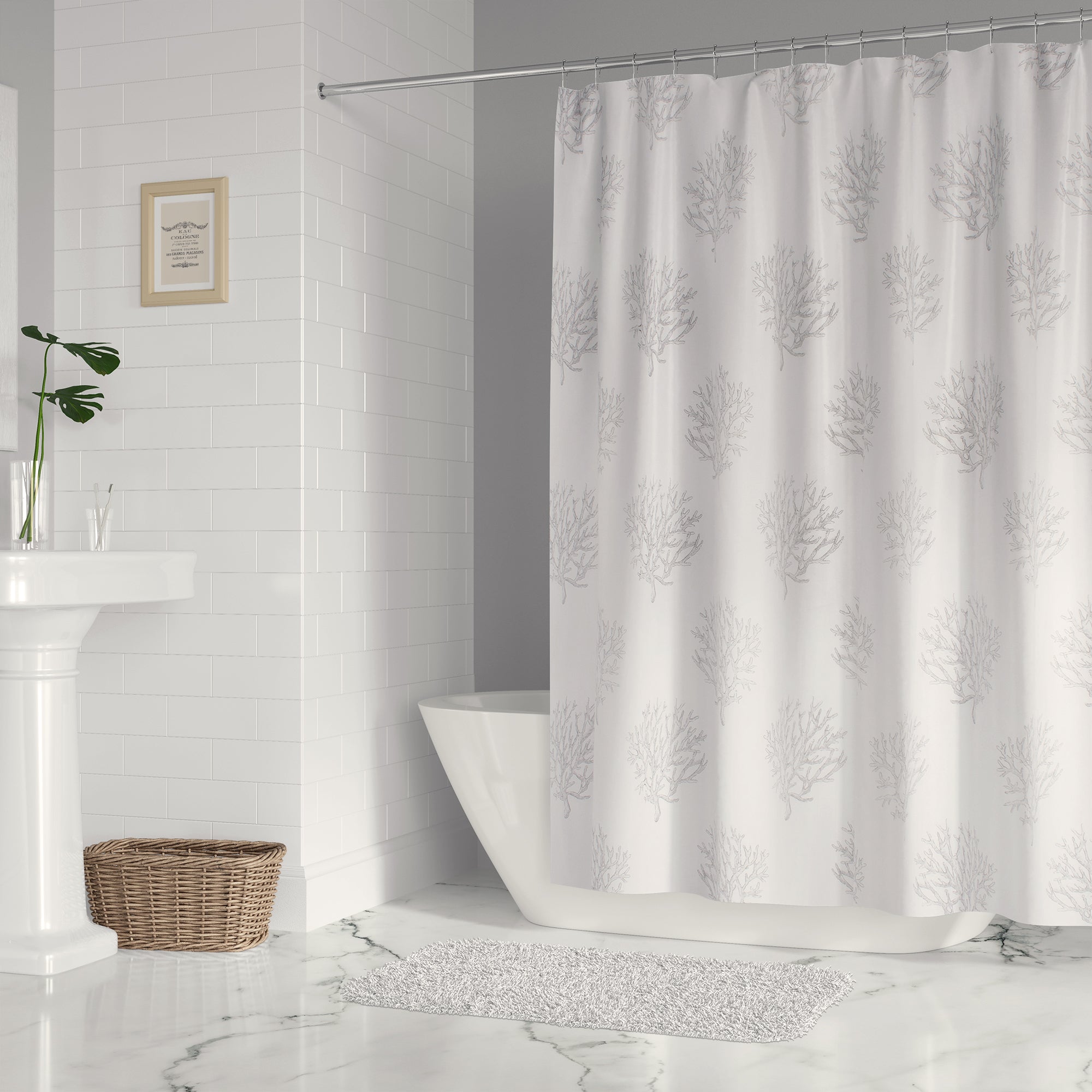 Levtex Home Nantucket Shower Curtain - back fabric Shower Curtains
