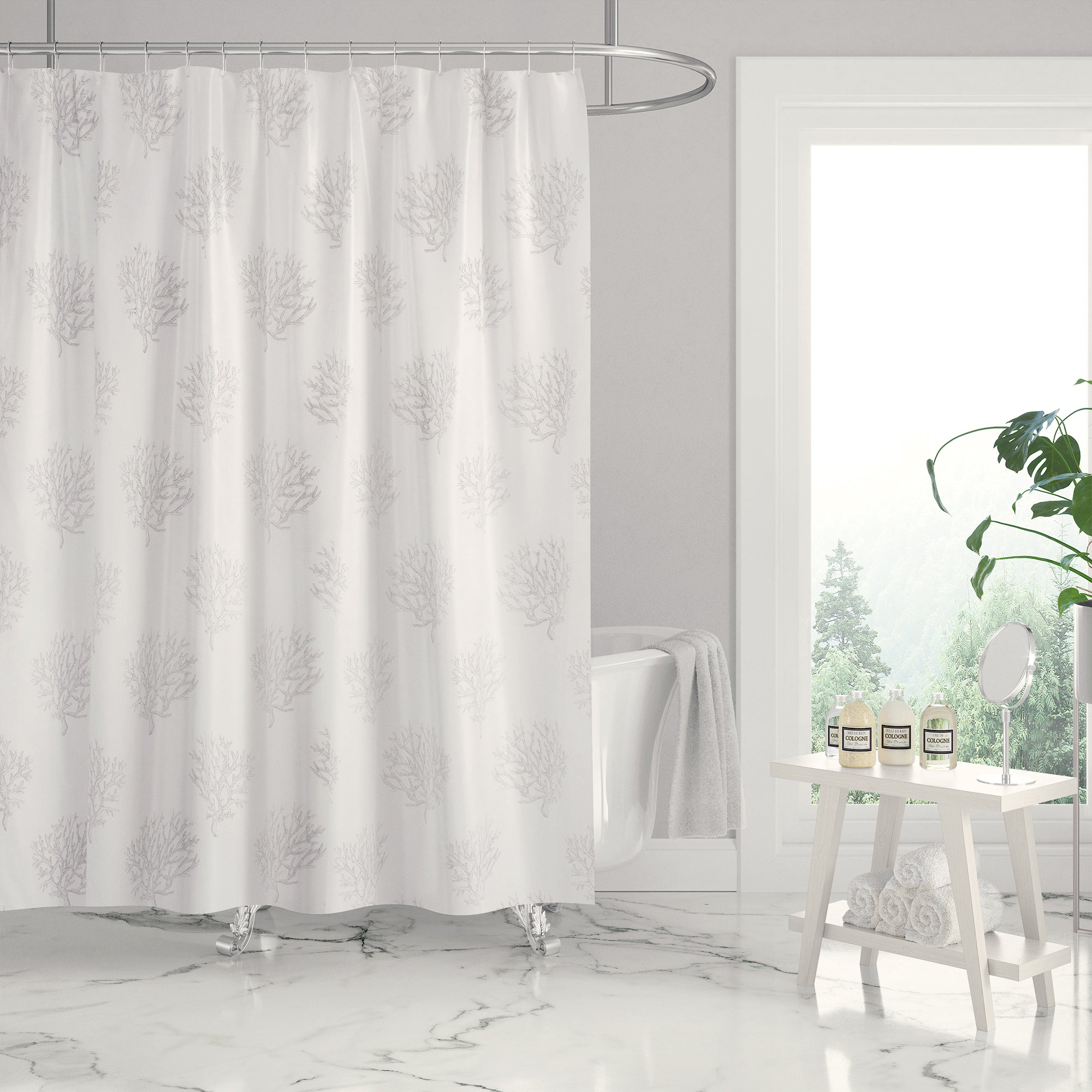 Levtex Home Nantucket Shower Curtain - back fabric Shower Curtains