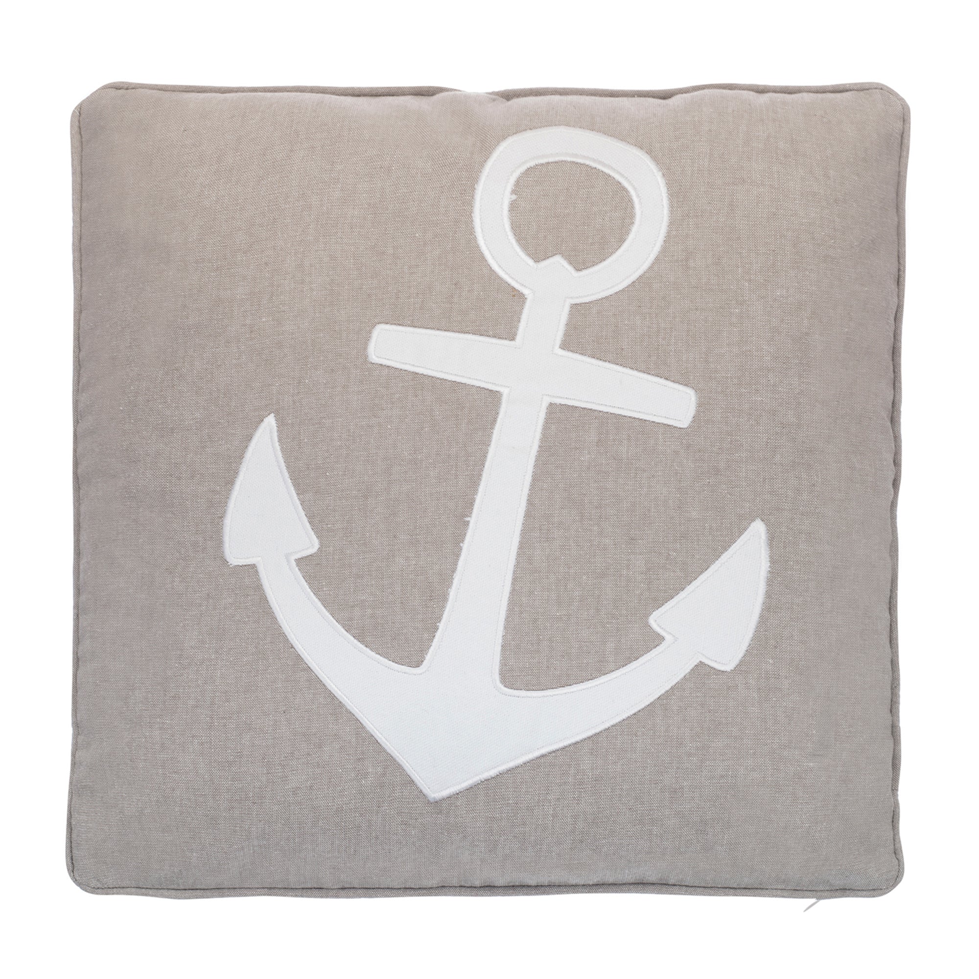 Provincetown Anchor Applique Pillow