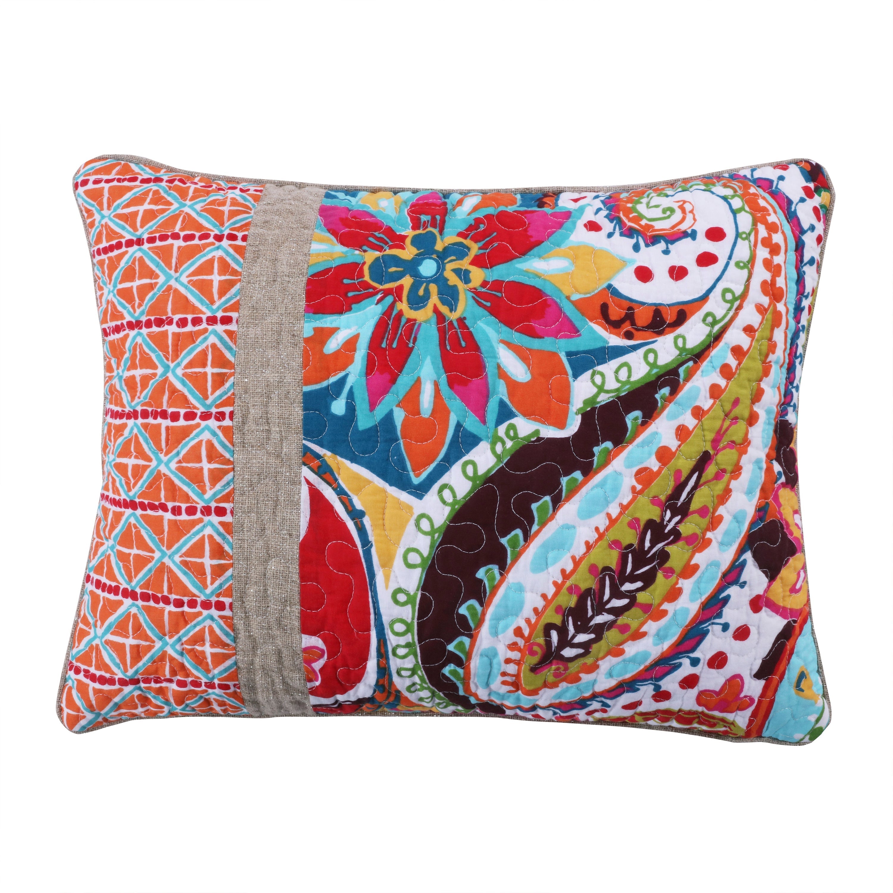 Levtex Home Rhapsody Pieced Pillow Decorative Pillows