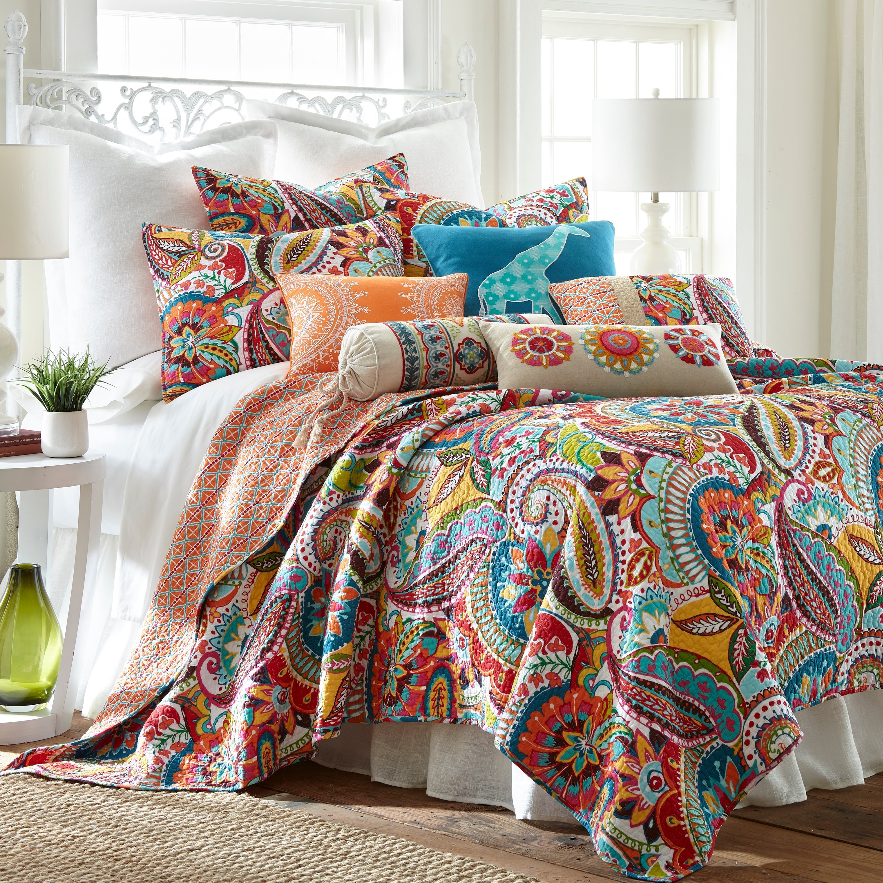 Levtex Home Rhapsody Pieced Pillow Decorative Pillows