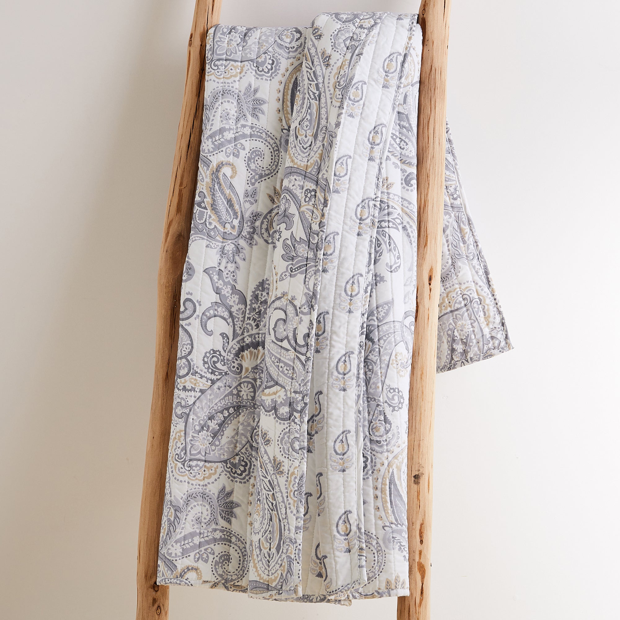 Levtex Home Maribelle Neutral Quilted Throw Throws