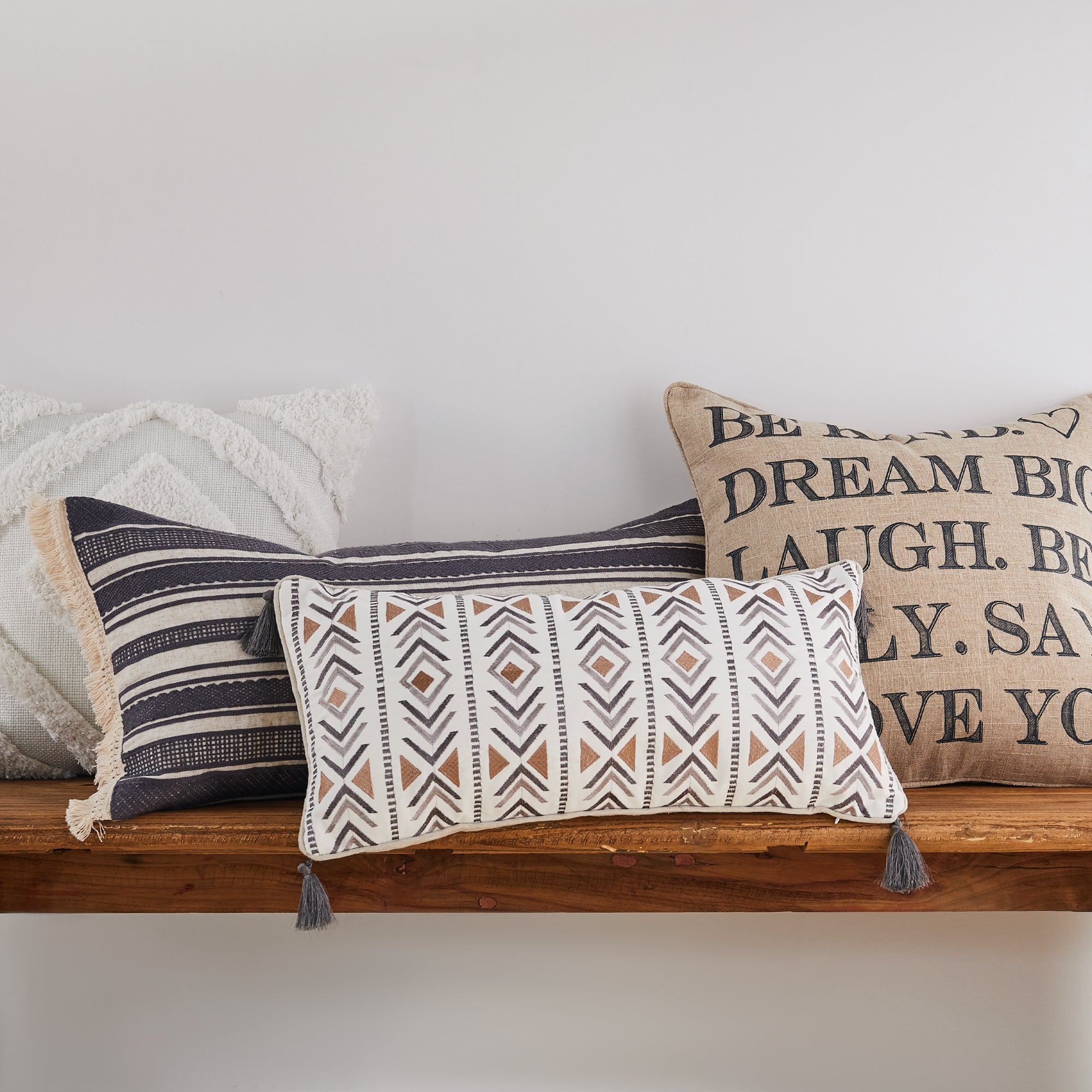 Levtex Home Santa Fe Embroidered with Tassel Pillow Decorative Pillows