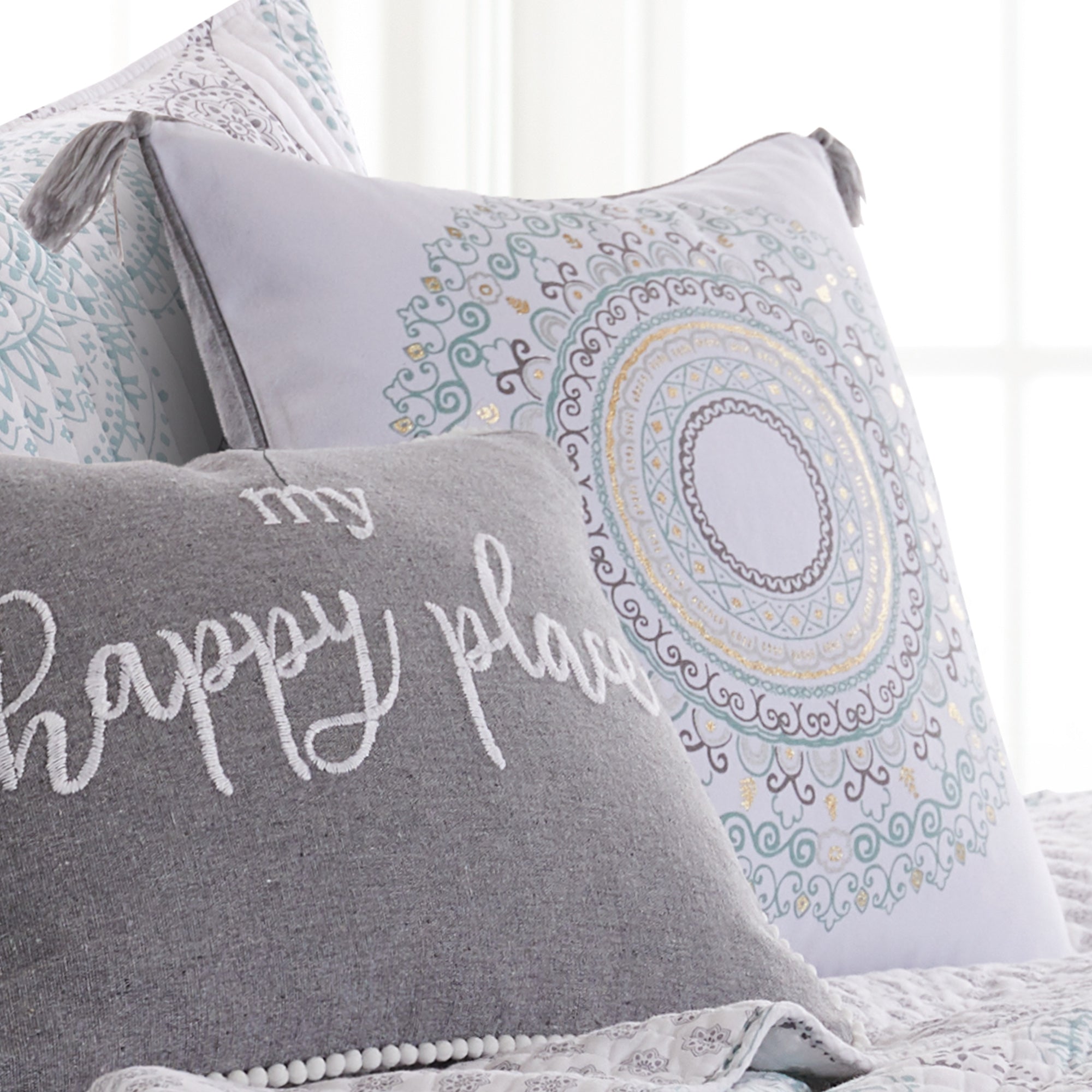Levtex Home Shutters Printed Medallion Pillow Decorative Pillows