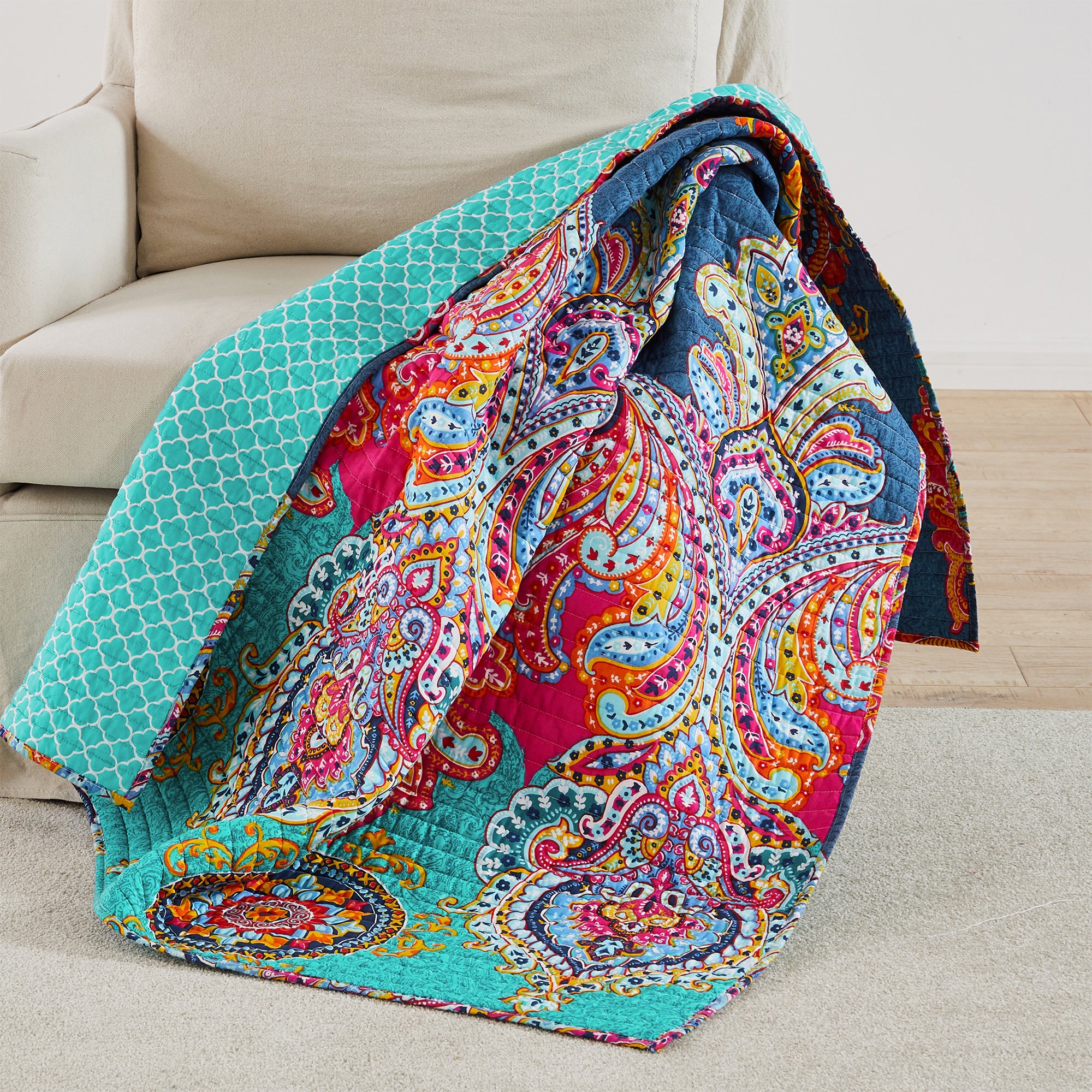 Levtex Home Fantasia Quilted Throw Throws