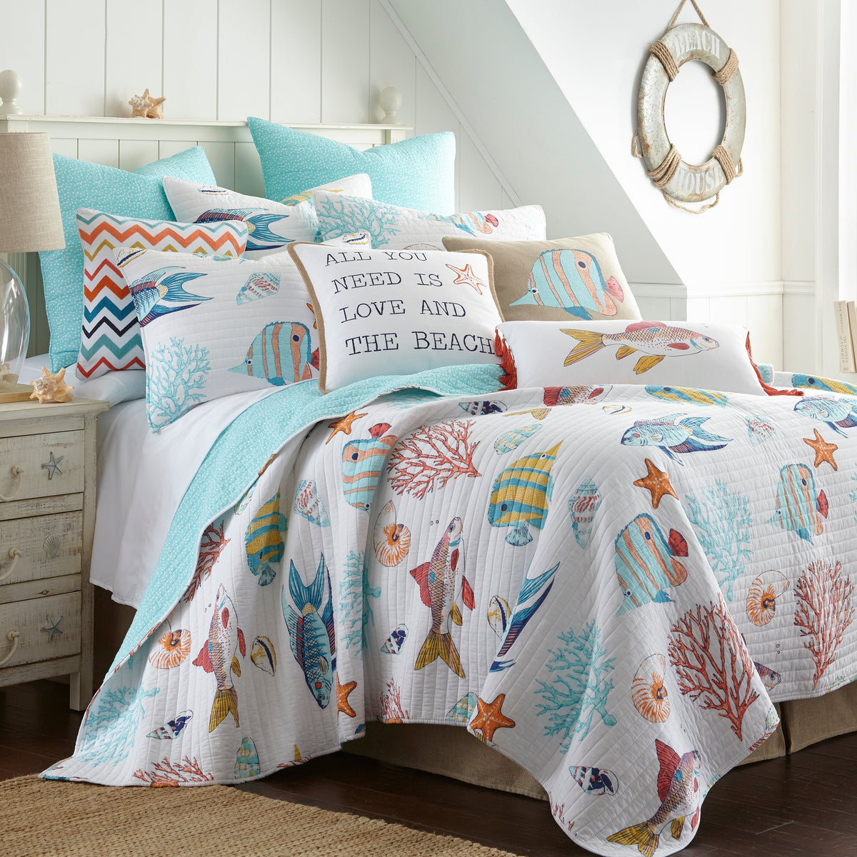BEAUTIFUL TROPICAL EXOTIC RED PURPLE TEAL BLUE BOHEMIAN GLOBAL BOHO QUILT SET