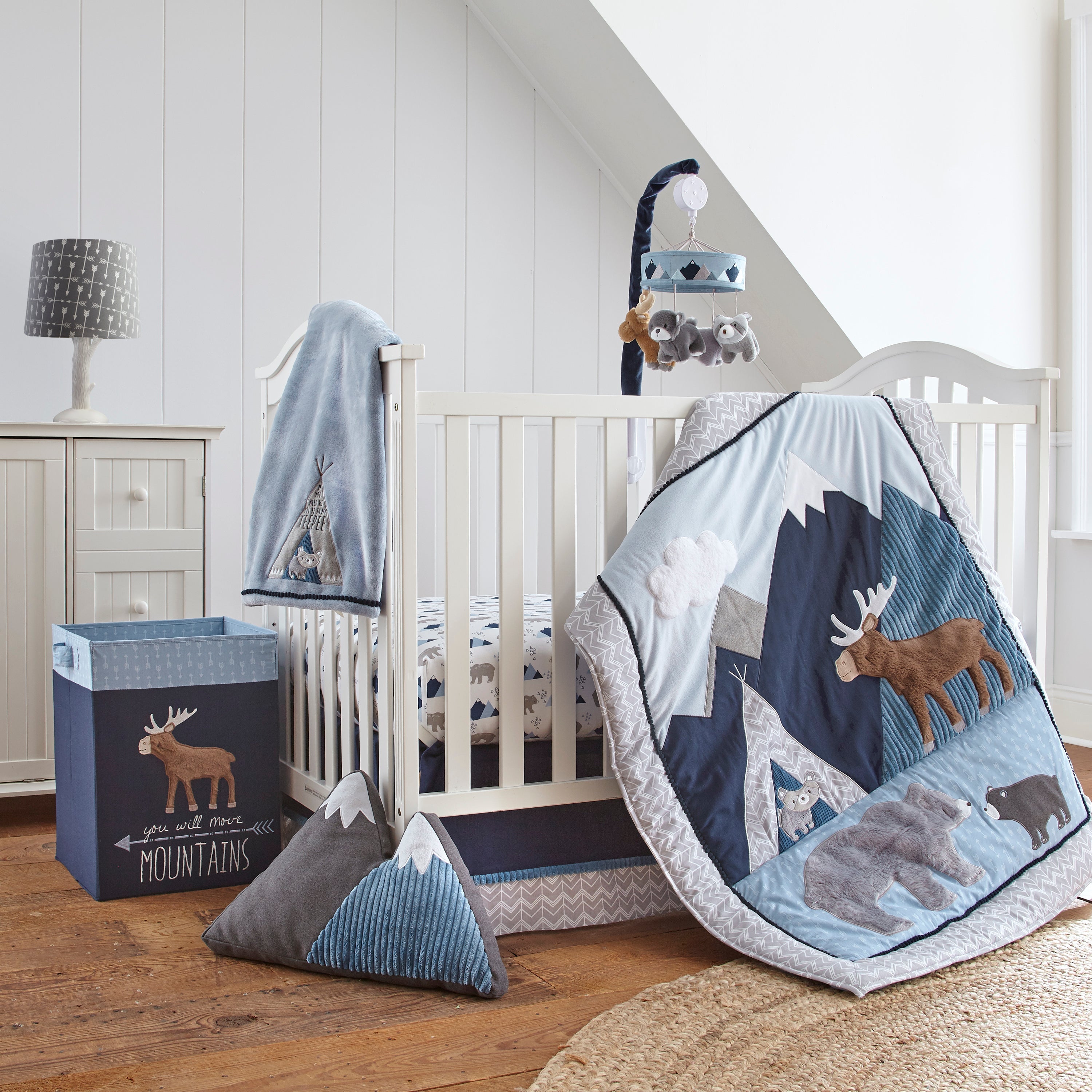 Levtex Home Trail Mix Lamp Base and Shade Nursery Lamps