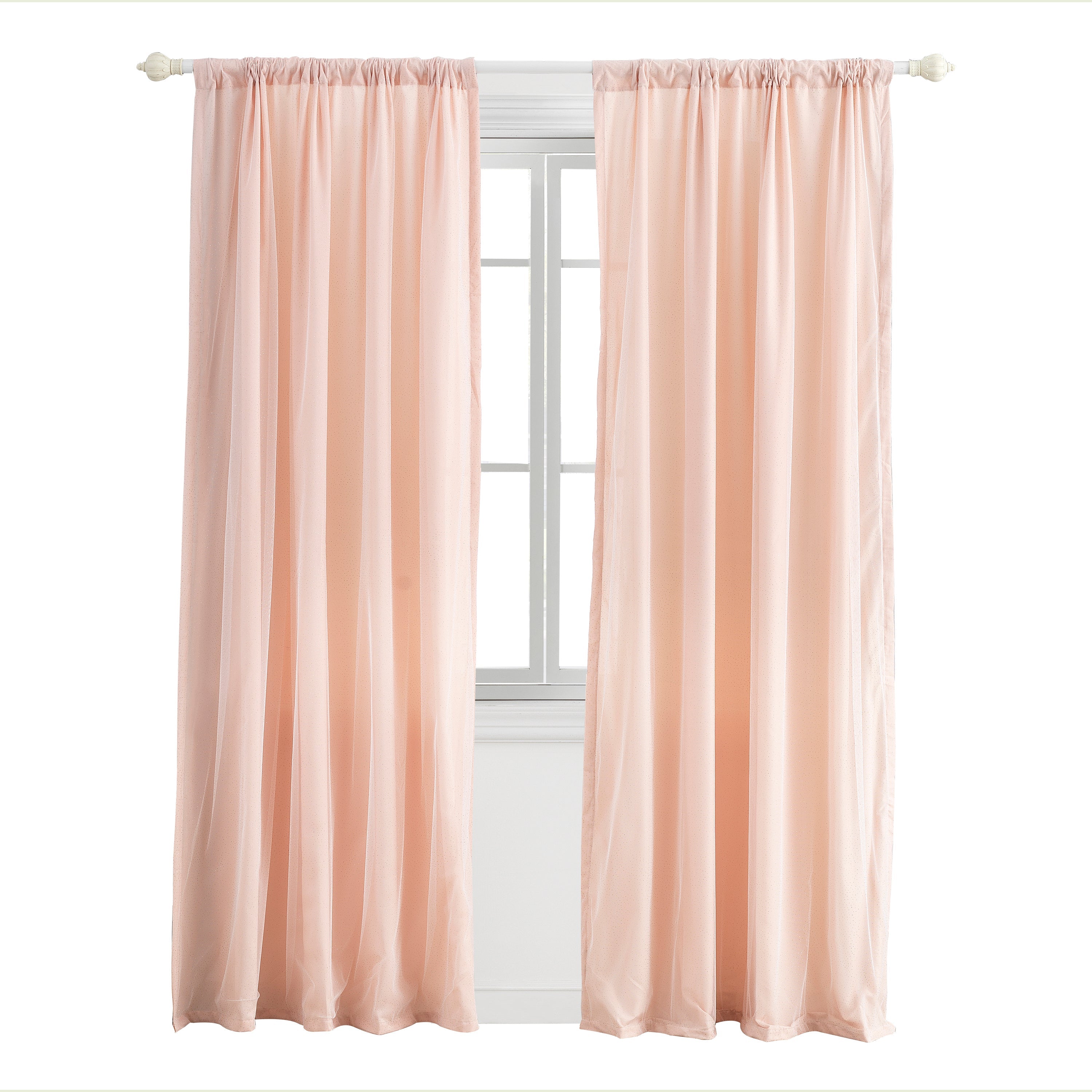 Levtex Home Malia Sparkle Overlay Drape Panel Nursery Drapes
