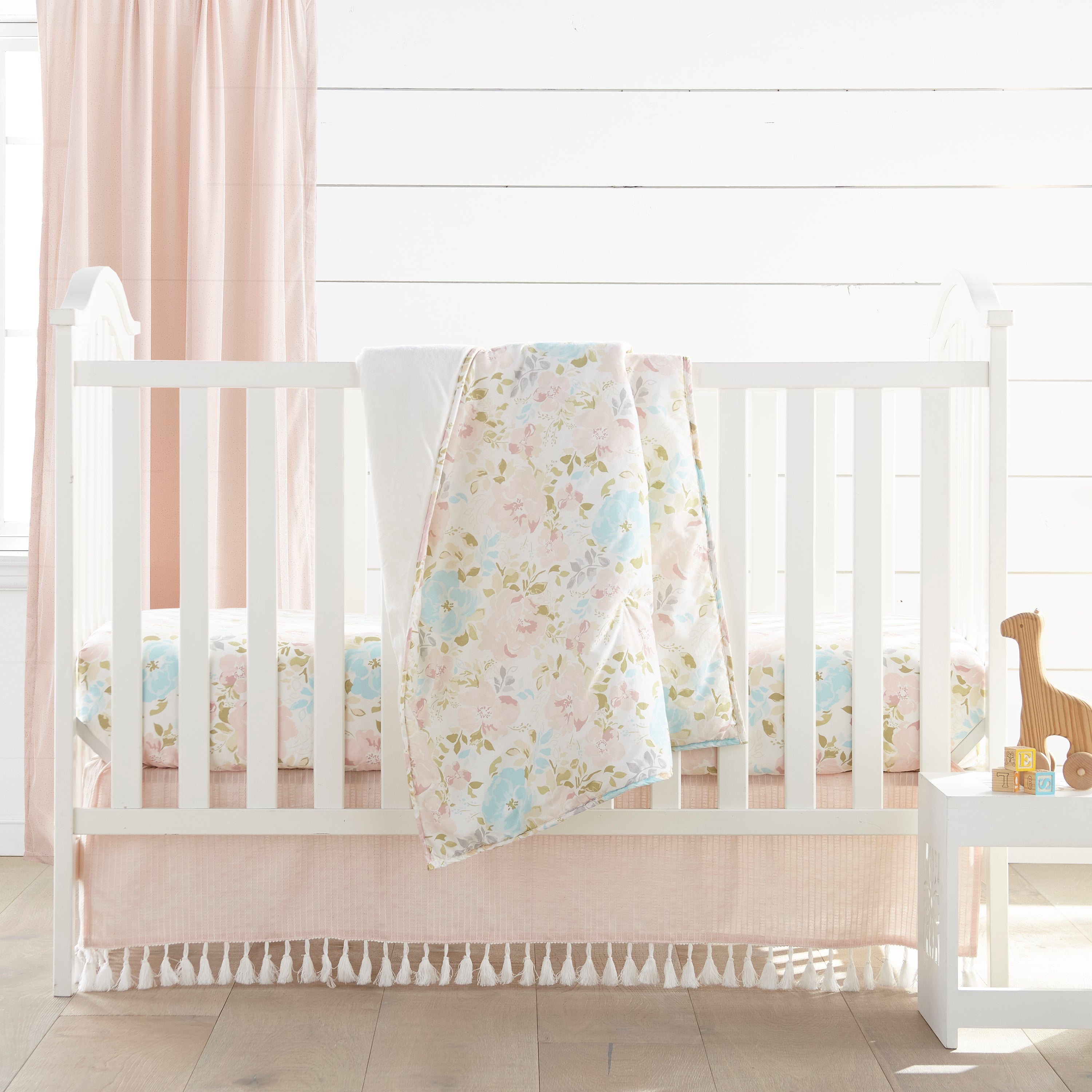 Levtex Home Malia Sparkle Overlay Drape Panel Nursery Drapes