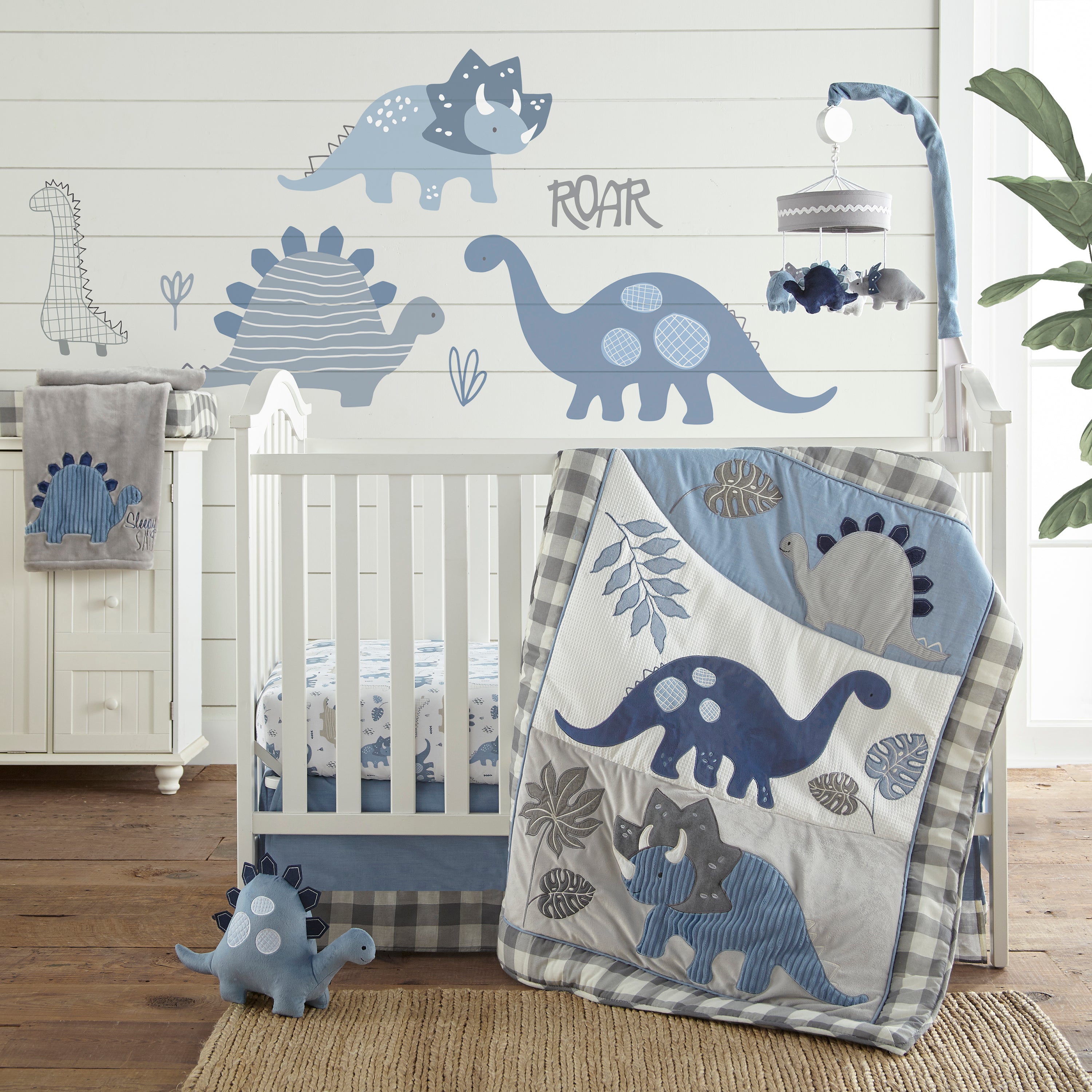 Levtex Home Kipton Dino Cotton Crib Fitted Sheet Crib Fitted Sheets