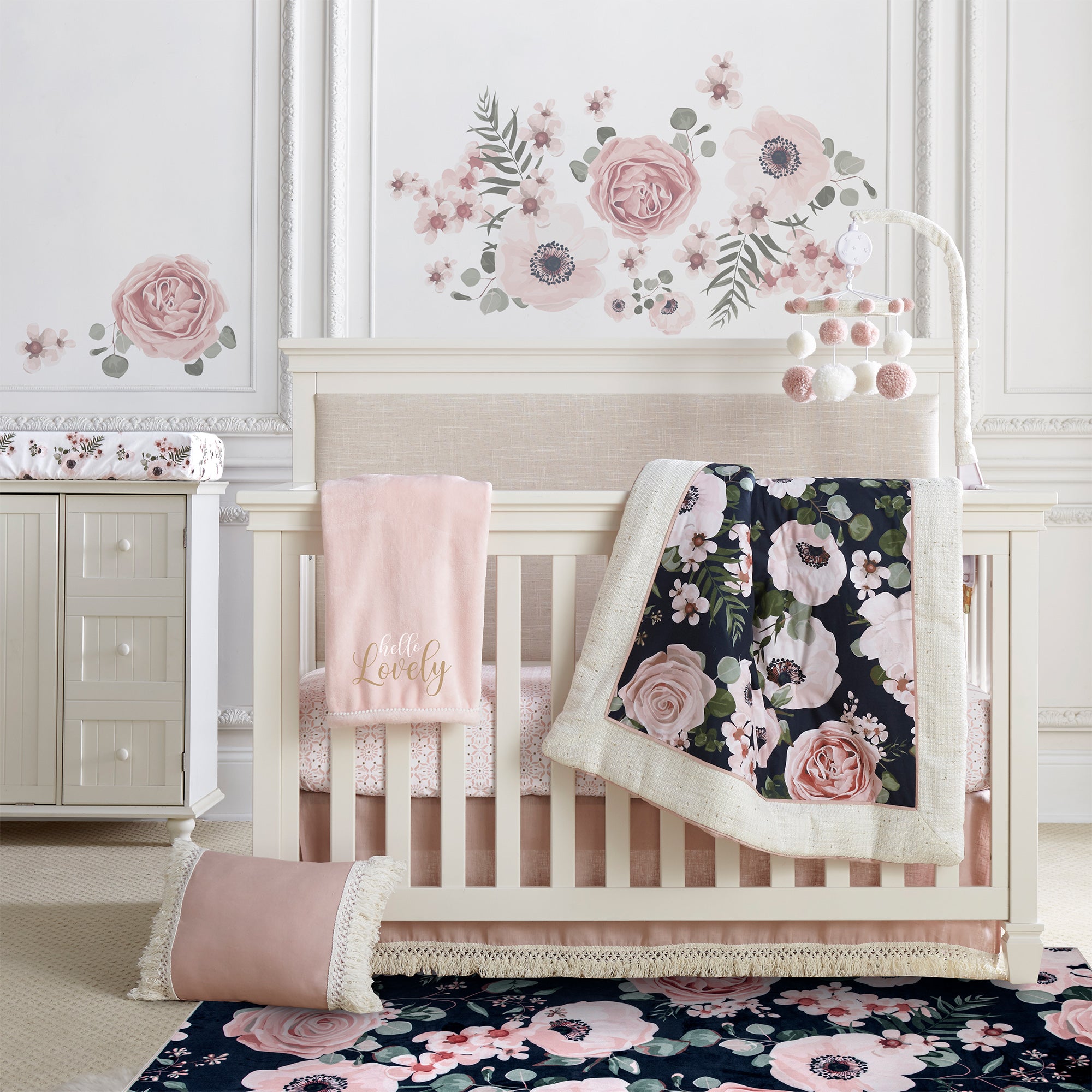 Levtex Home Fiori Floral Rug Nursery Rugs