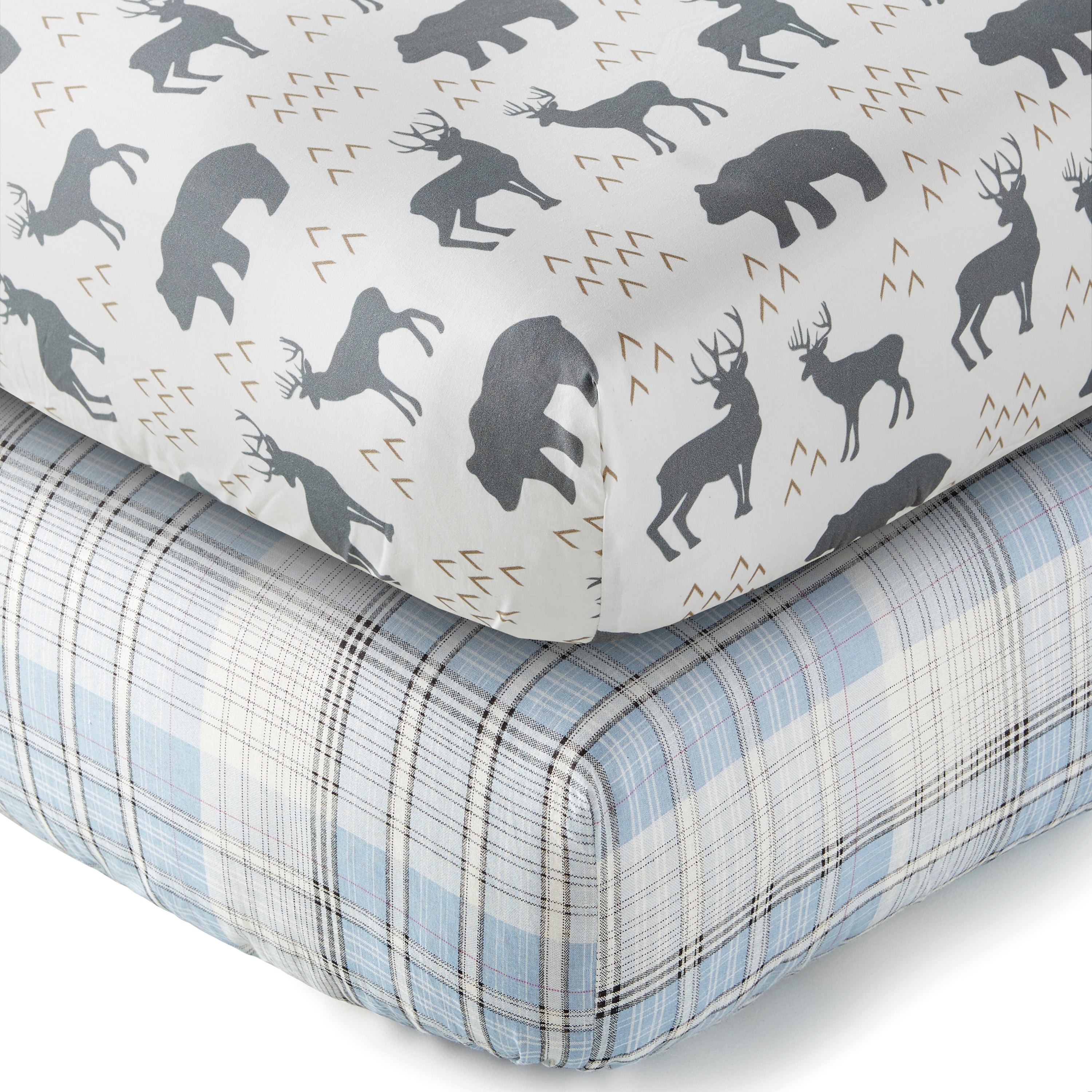 Levtex Home Logan Crib Fitted Sheet Set of 2 Crib Fitted Sheets