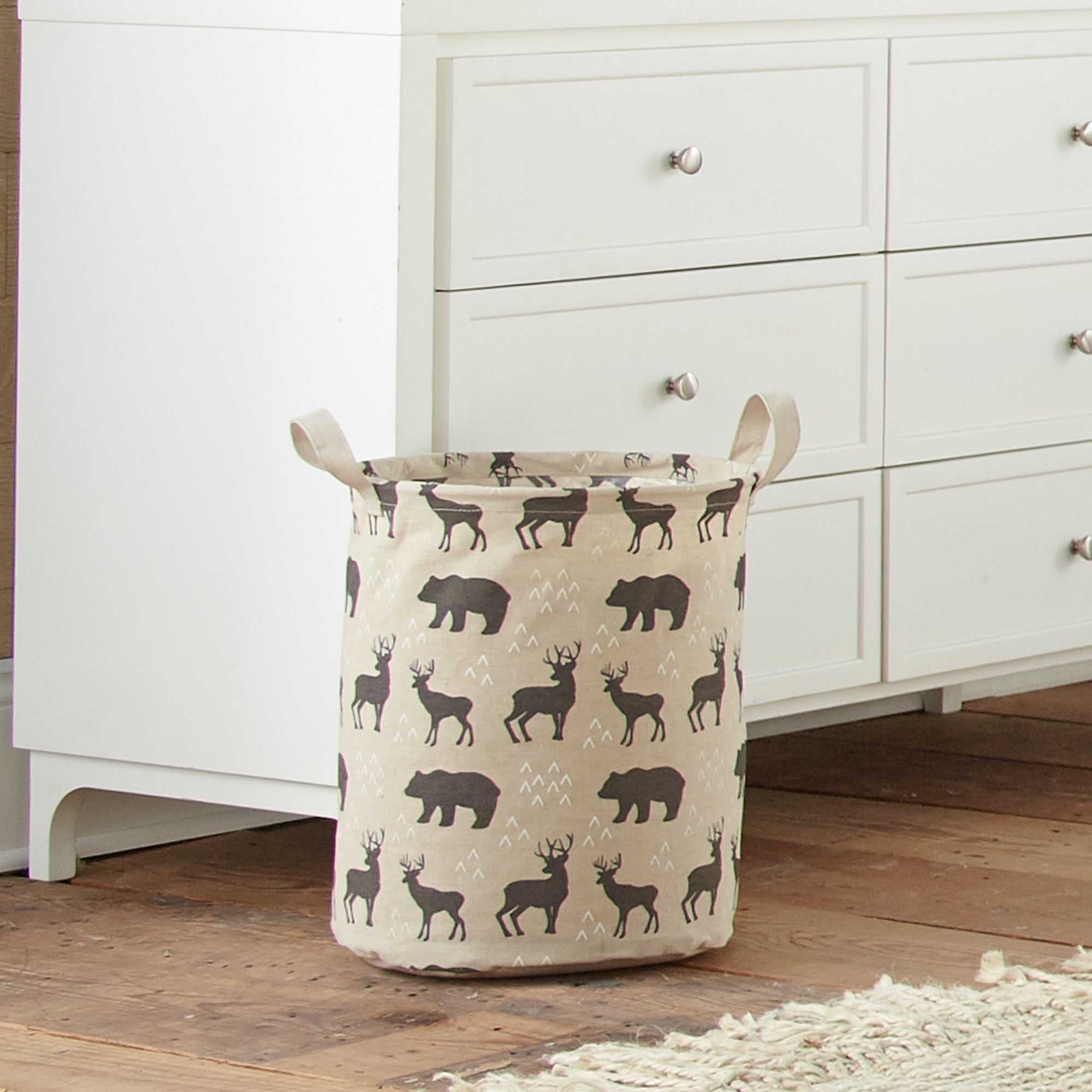 Levtex Home Logan Collapsible Hamper Nursery Storage