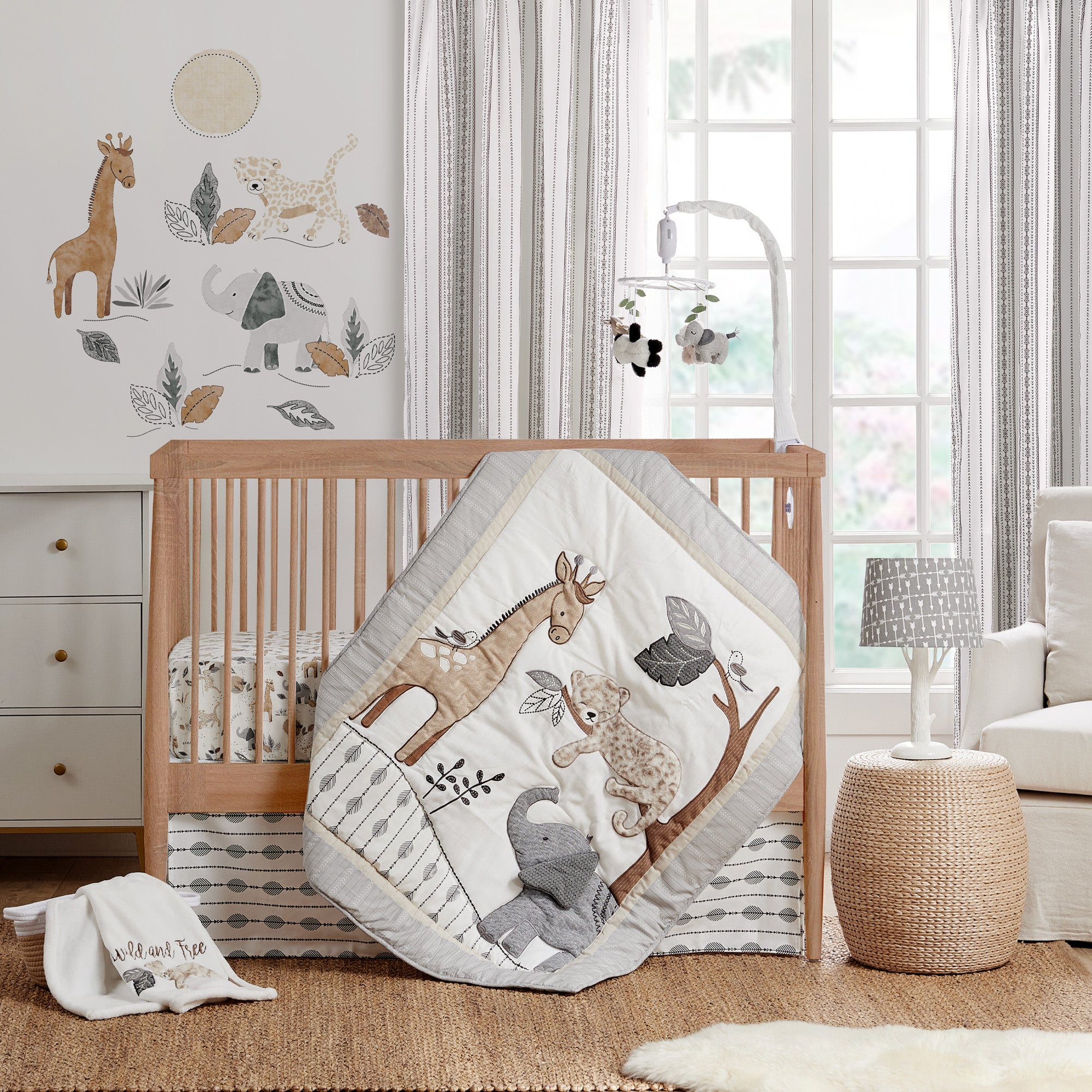Levtex Home Serengeti 5PC Crib Bedding Set Crib Bedding Sets