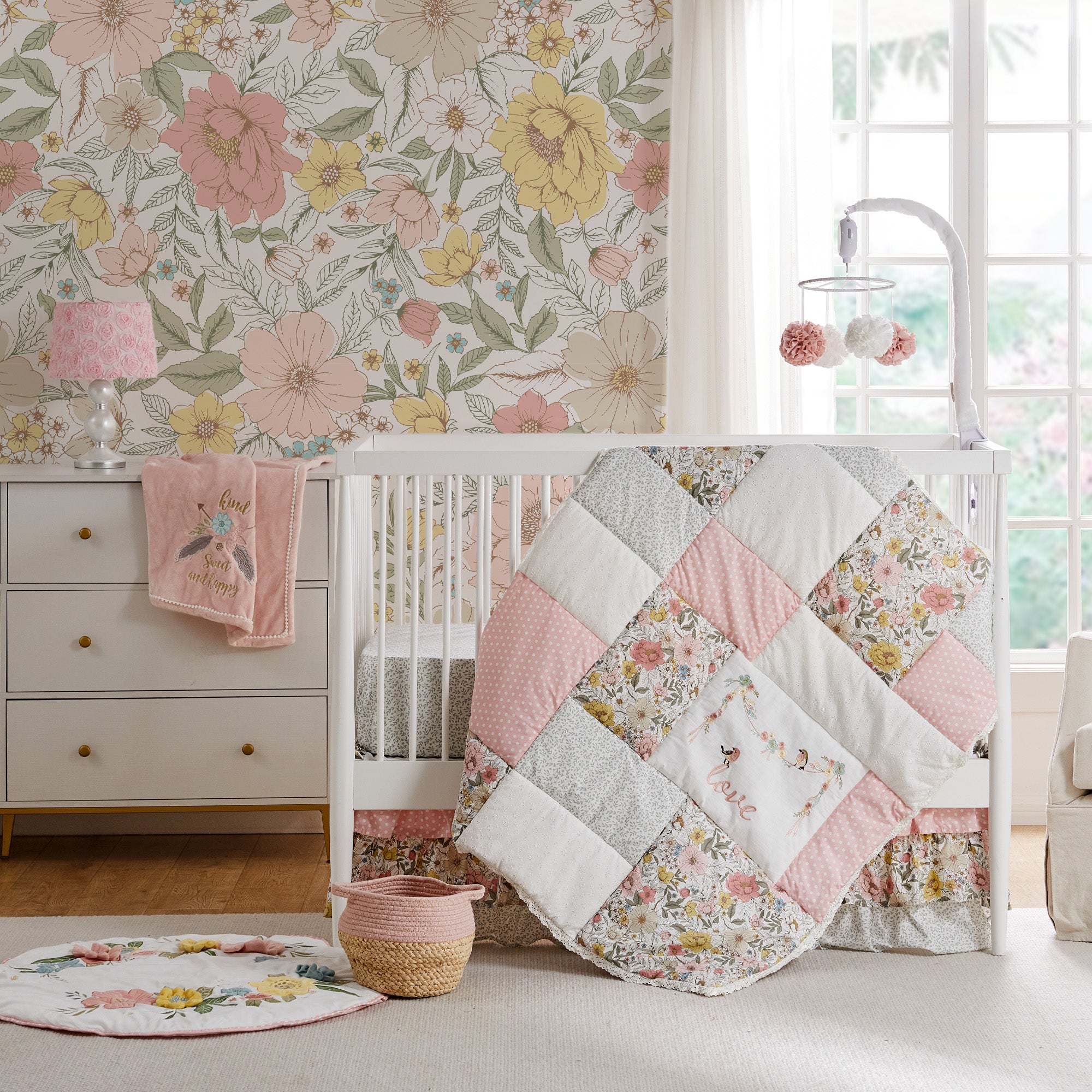 Levtex Home Patch Garden 4PC Crib Bedding Set Crib Bedding Sets