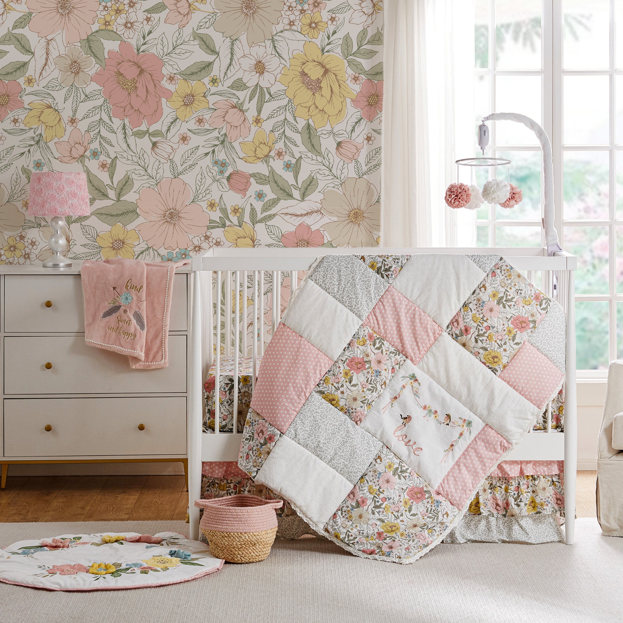 Levtex Home Patch Garden 4PC Crib Bedding Set Crib Bedding Sets