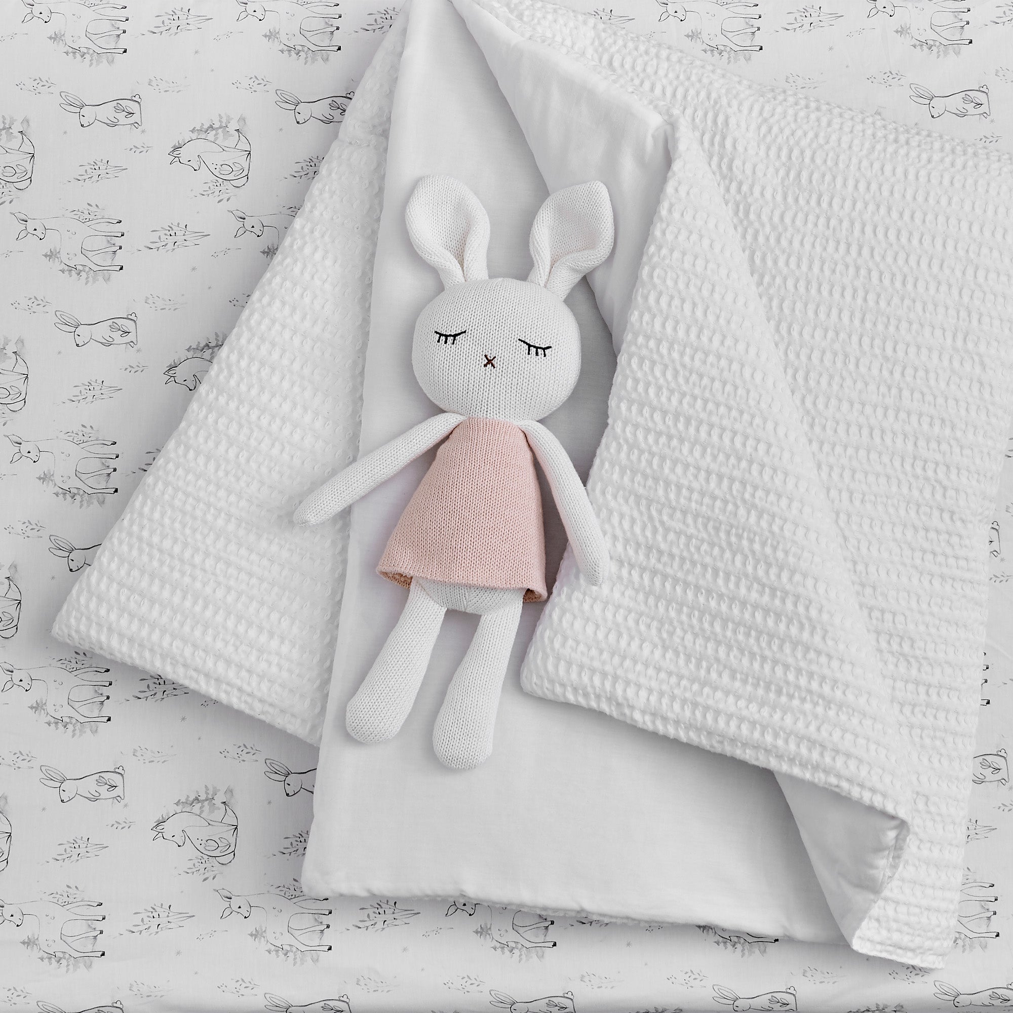 Levtex Home Mills Waffle 4pc Baby Crib Bedding Set Crib Bedding Sets