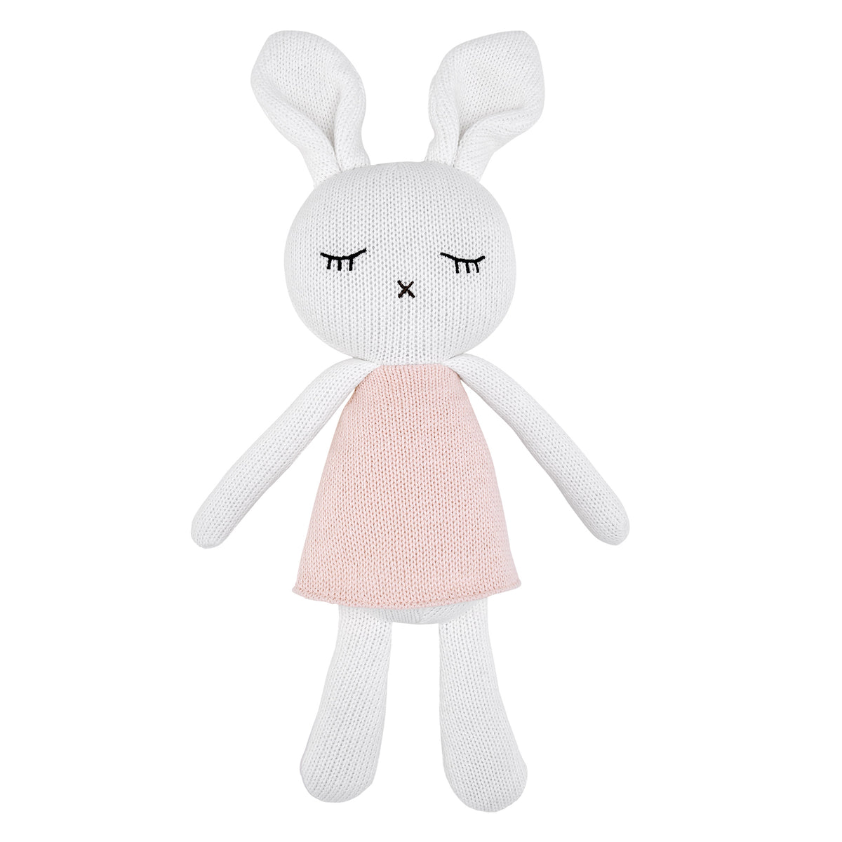 Levtex Baby Mills Waffle Pink Bunny Plush - Polyester  Levtex Home