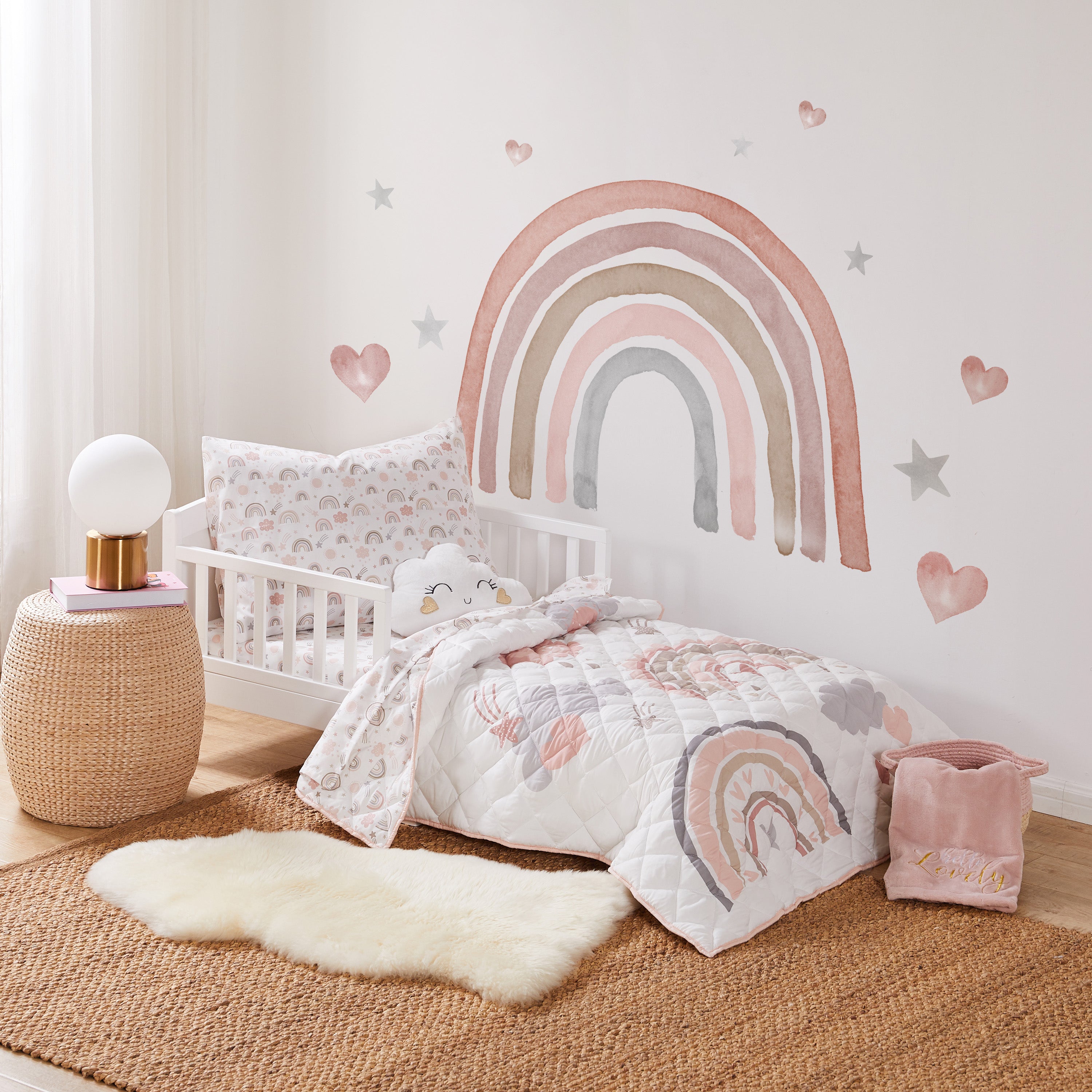 Levtex Home Rainbow Dreams 5-Piece Toddler Bedding Set Toddler Sets