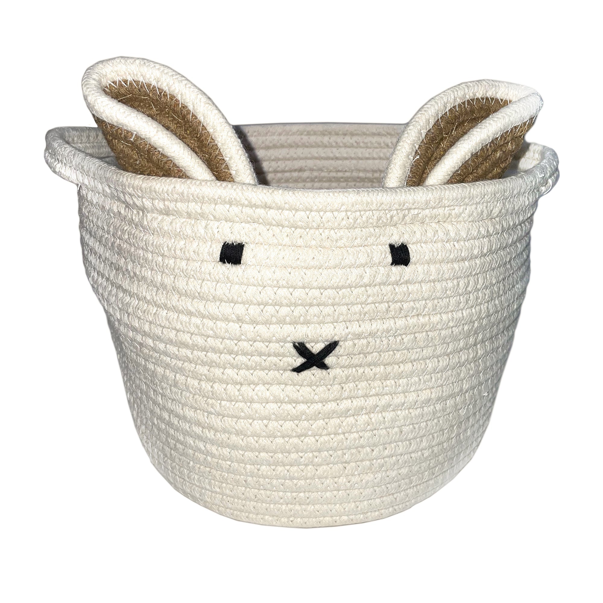 Levtex Home White Bunny Rope Storage Nursery Storage