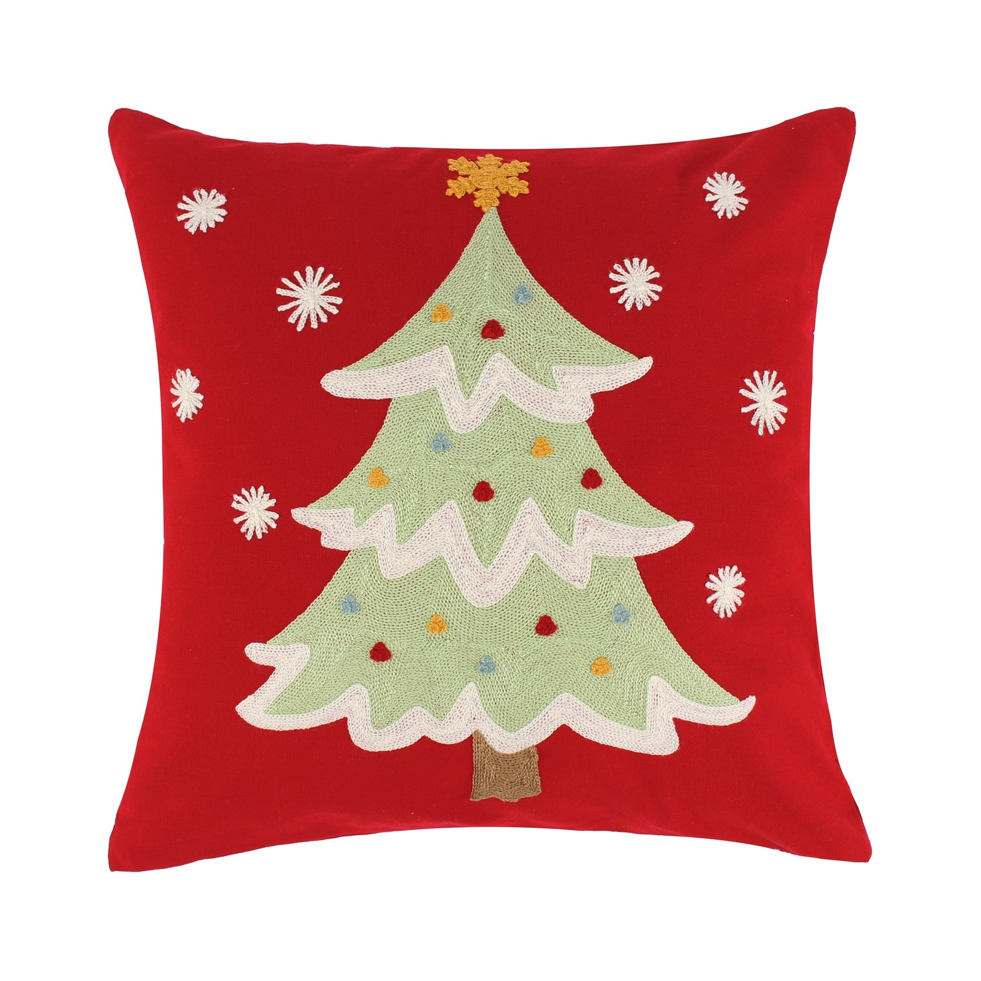 Levtex Home Merry & Bright Comet & Cupid Christmas Tree Pillow Decorative Pillows