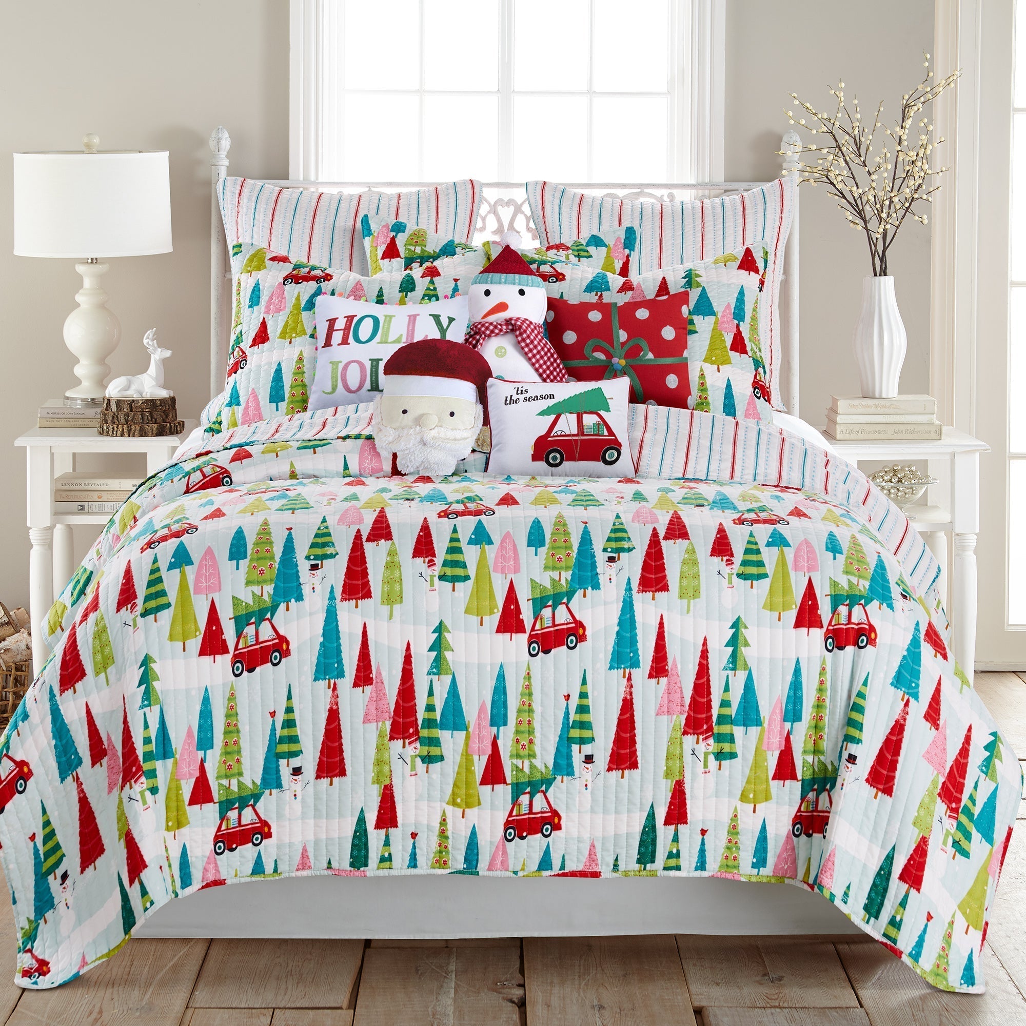 Levtex Home Merry & Bright Holly Jolly Quilt Quilts