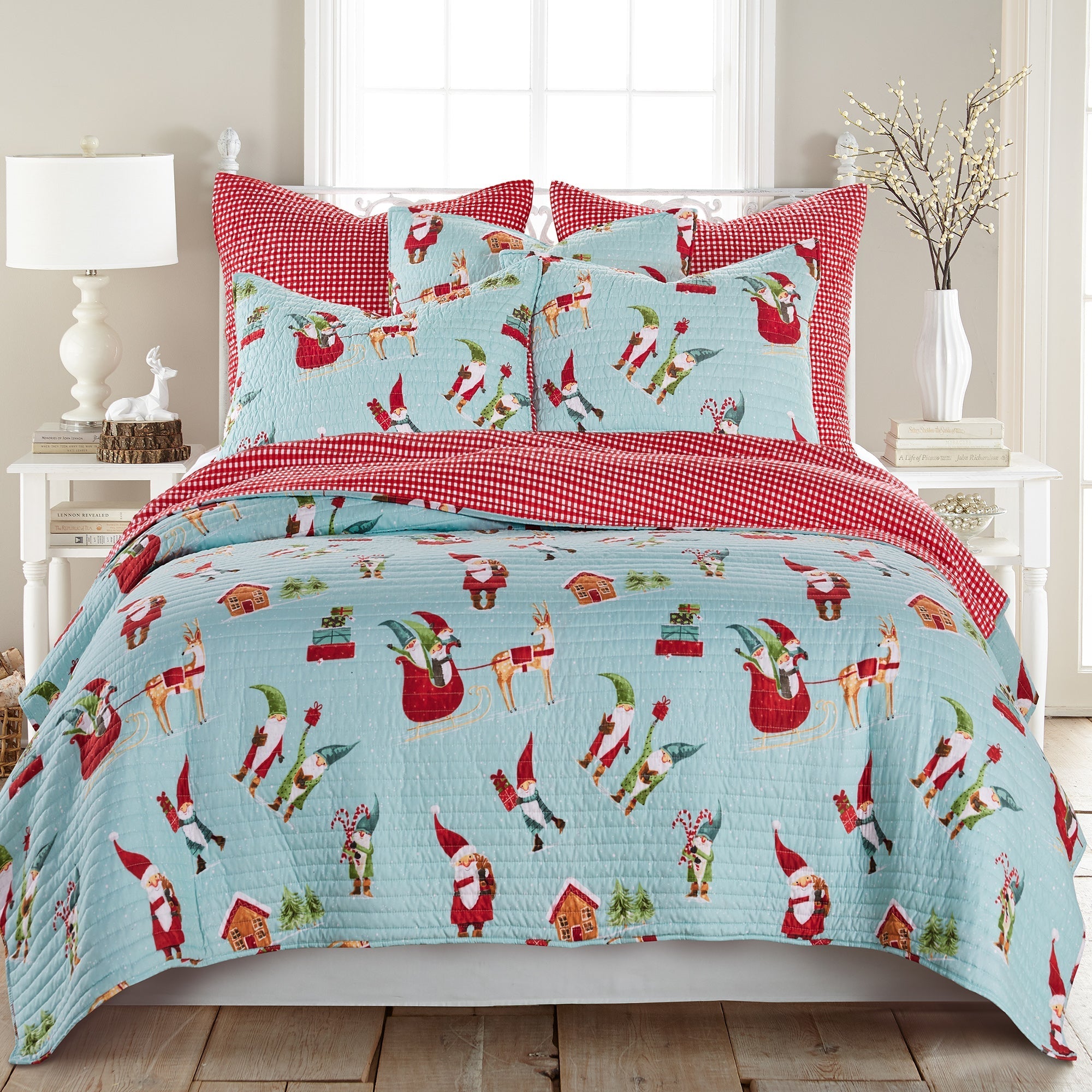 Levtex Home Gnome for the Holidays Quilt Quilts