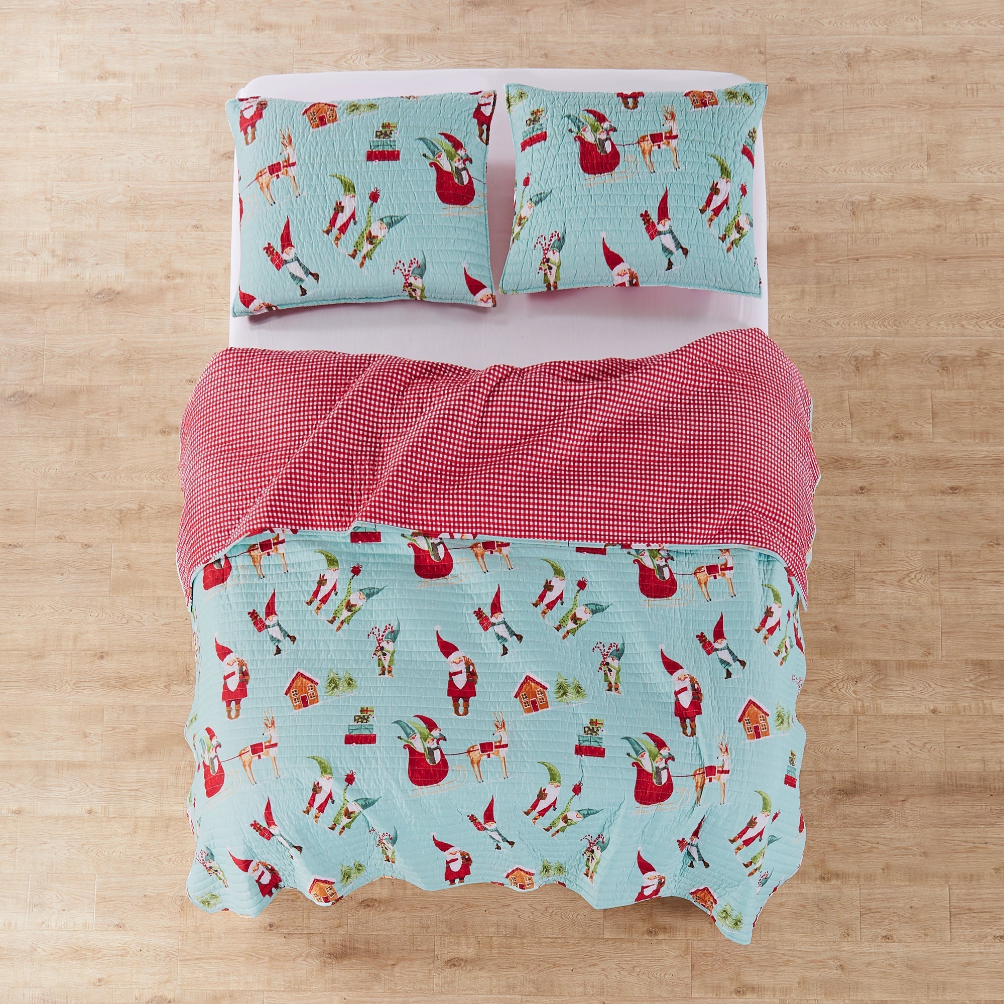 Levtex Home Gnome for the Holidays Quilt Quilts