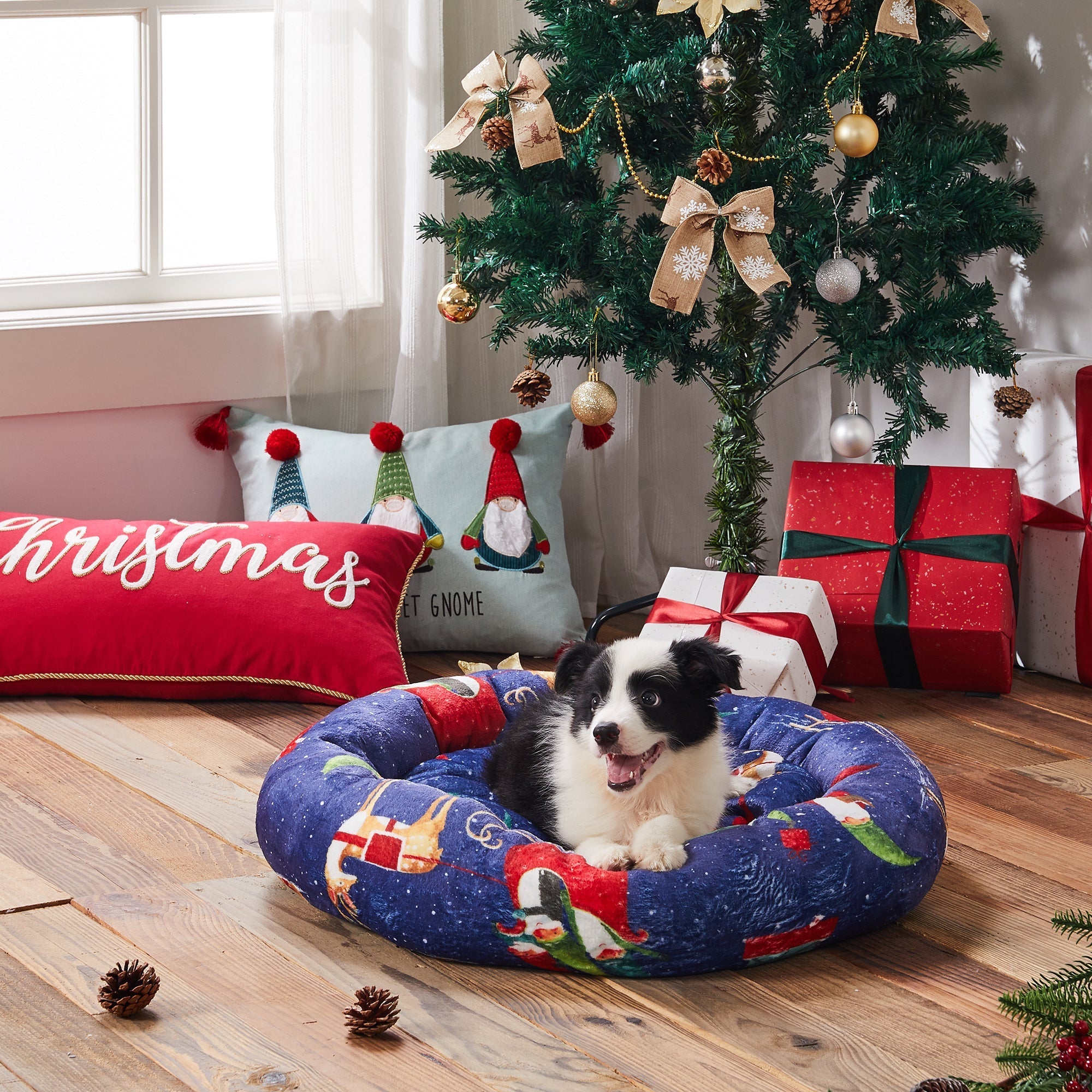 Levtex Home Gnome for the Holidays Pet Bed Pet Beds