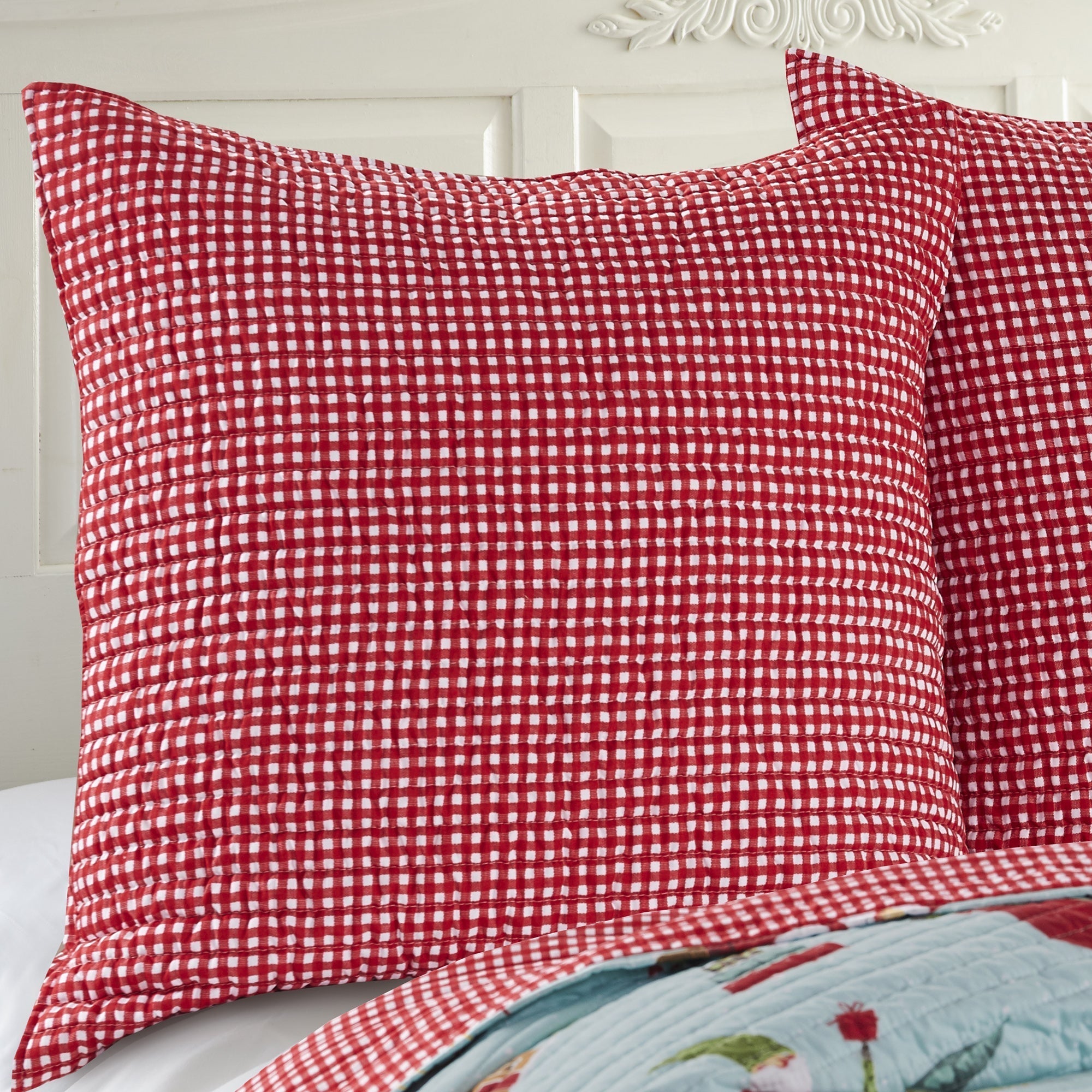 Levtex Home Gnome for the Holidays Euro Euro Shams
