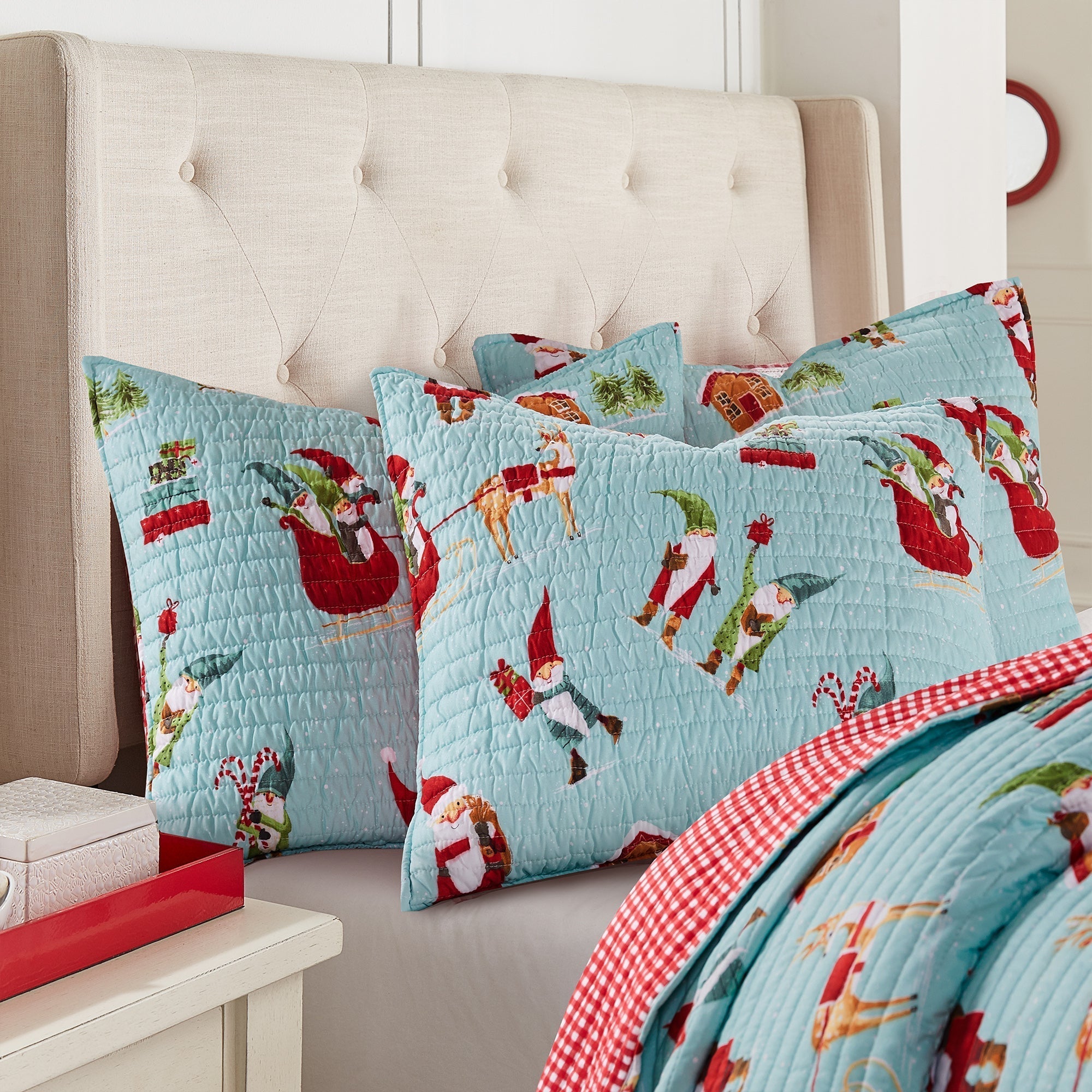 Levtex Home Gnome for the Holidays Shams Shams