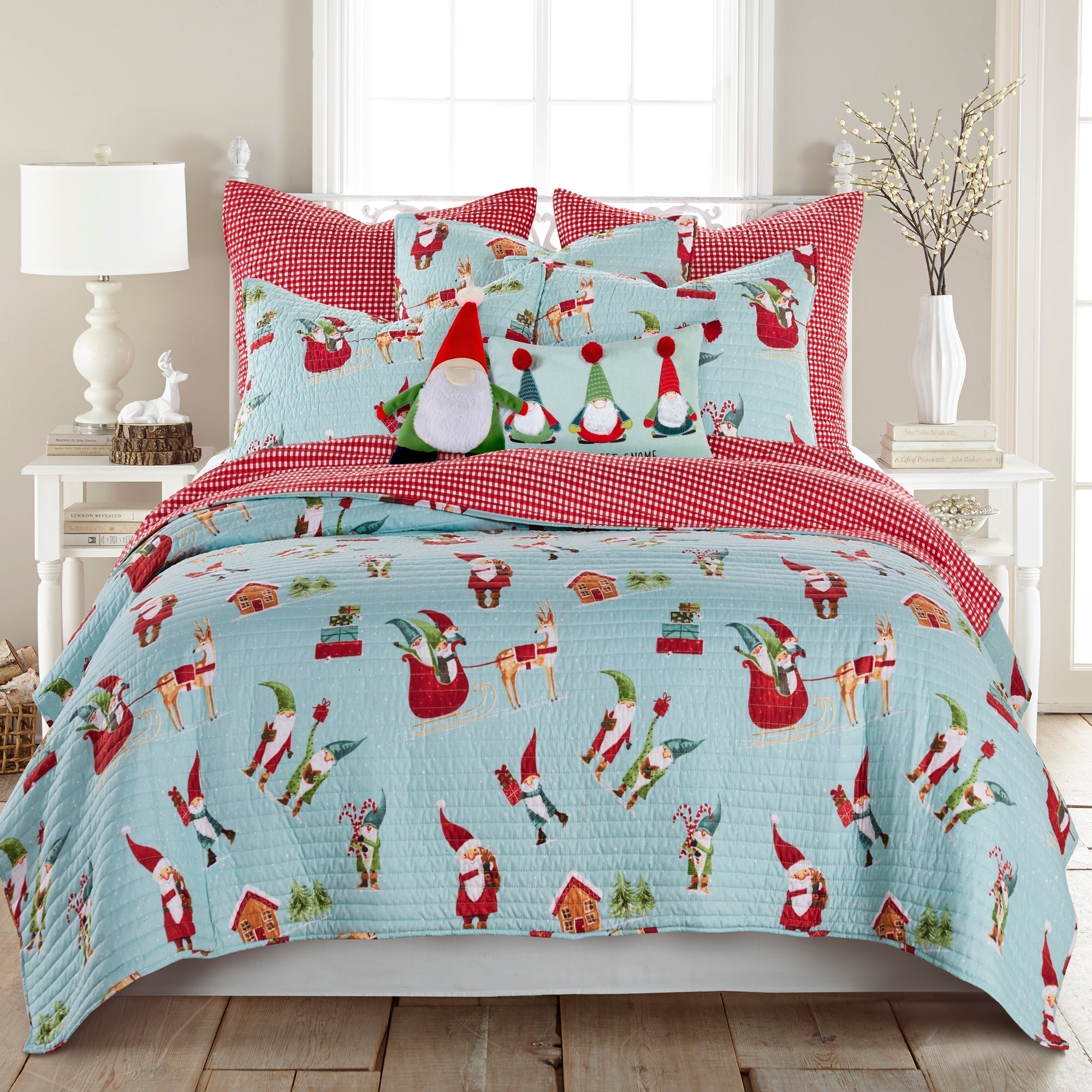Levtex Home Gnome for the Holidays Shams Shams