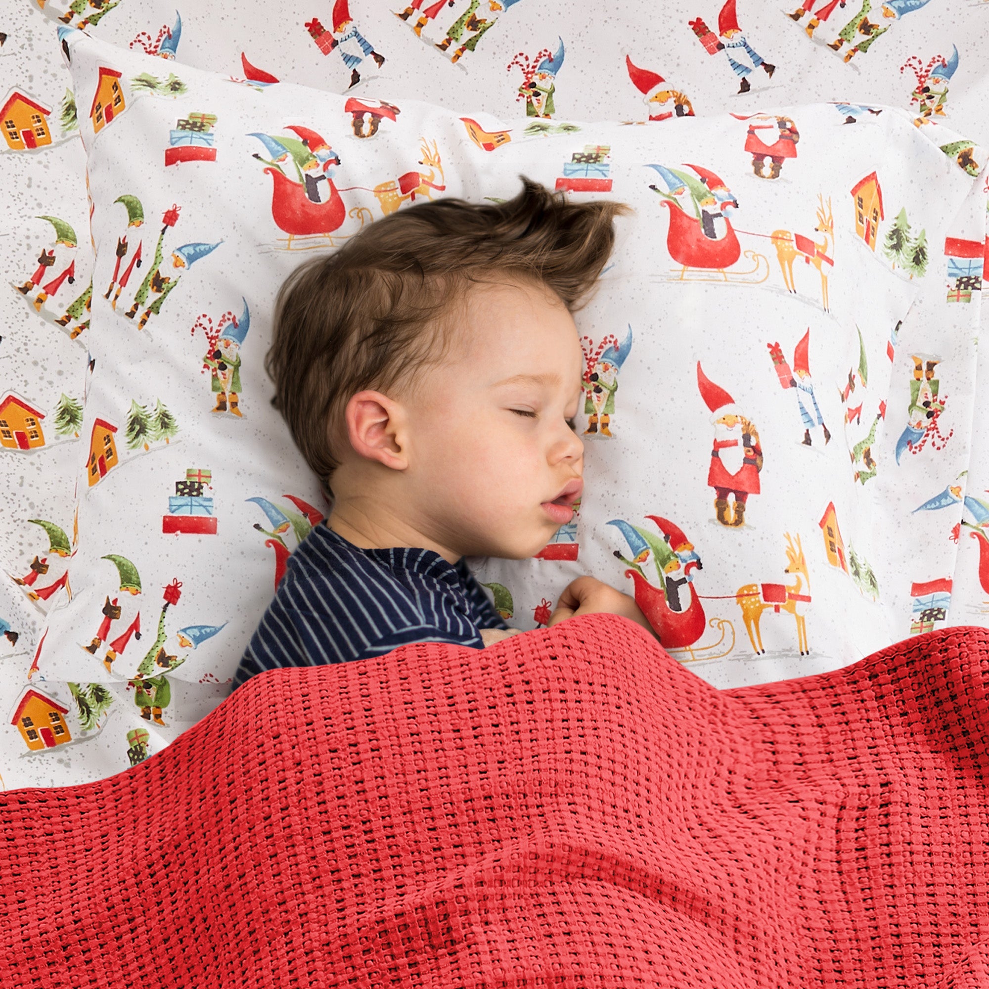 Levtex Home Gnome for the Holidays White Sheet Set Sheets