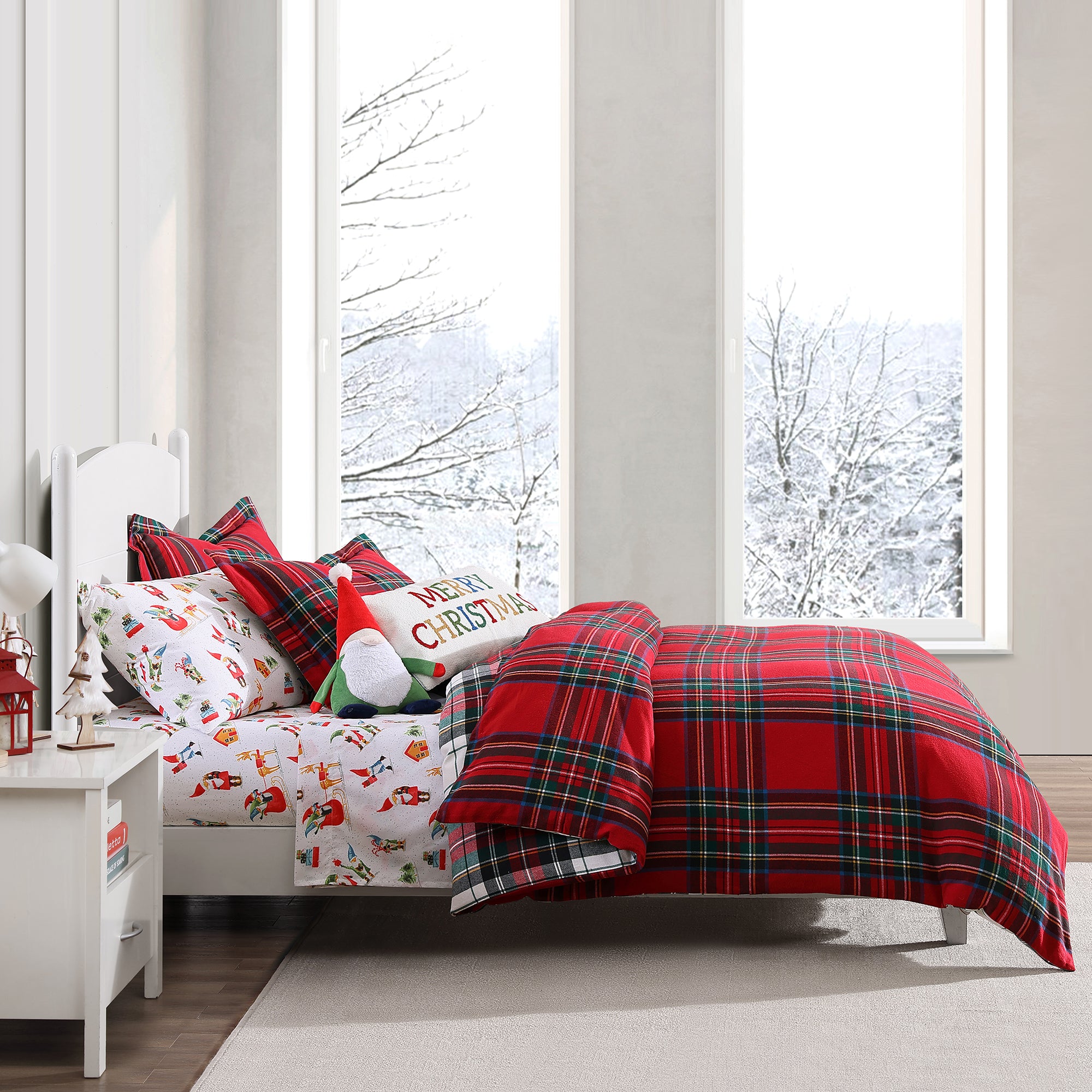 Levtex Home Gnome for the Holidays White Sheet Set Sheets