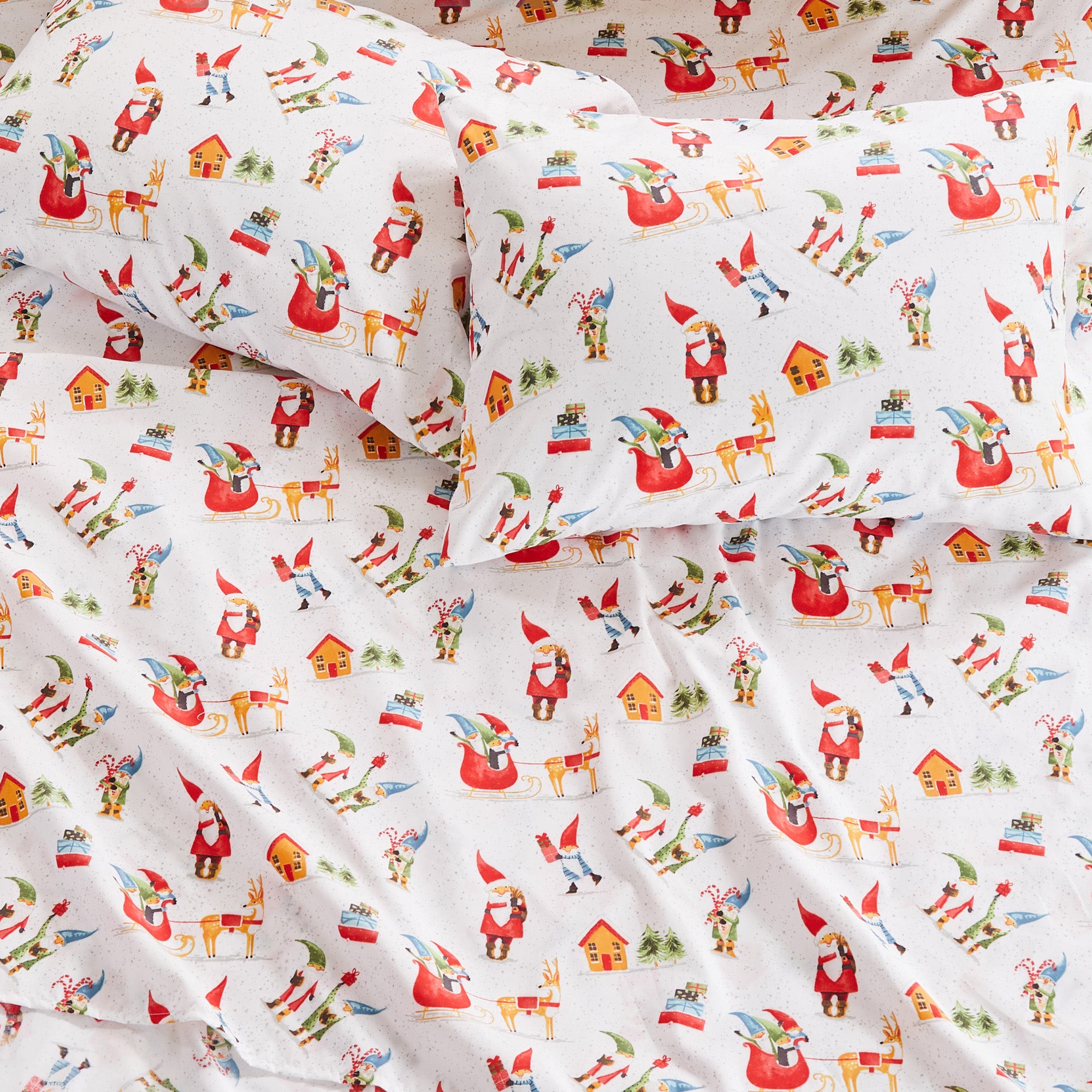 Levtex Home Gnome for the Holidays White Sheet Set Sheets