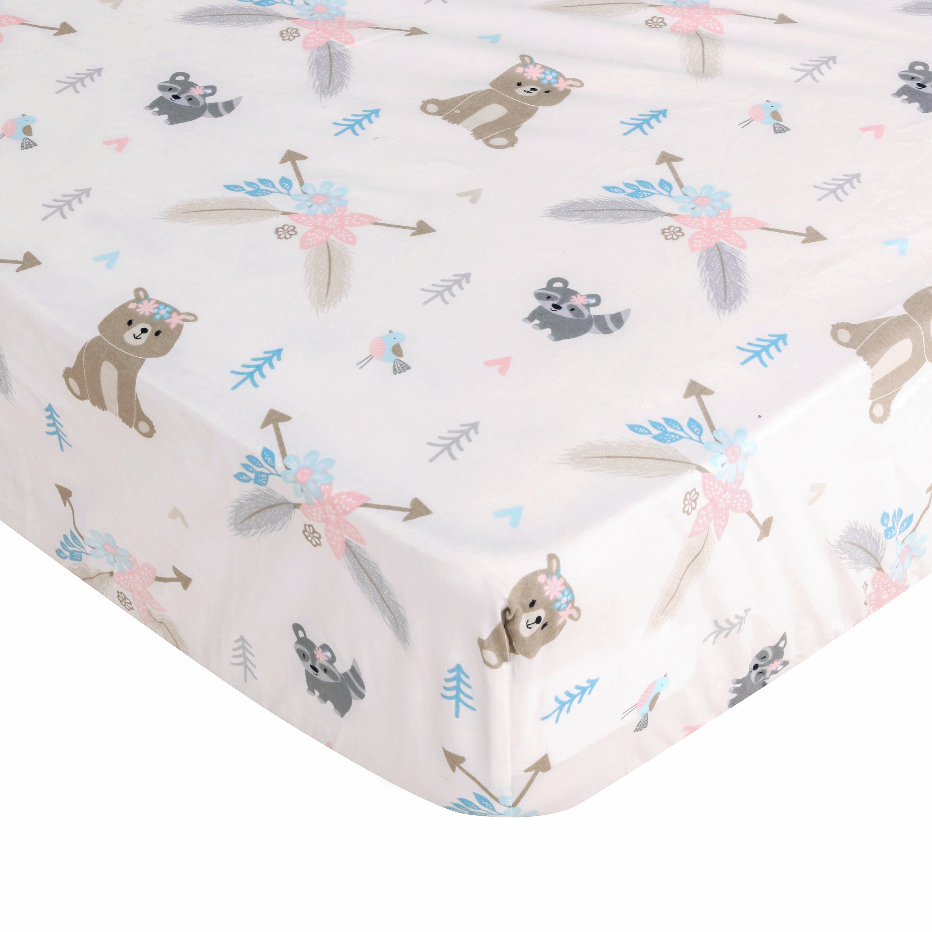 Levtex Home Malia Bear Cotton Crib Fitted Sheet Crib Fitted Sheets