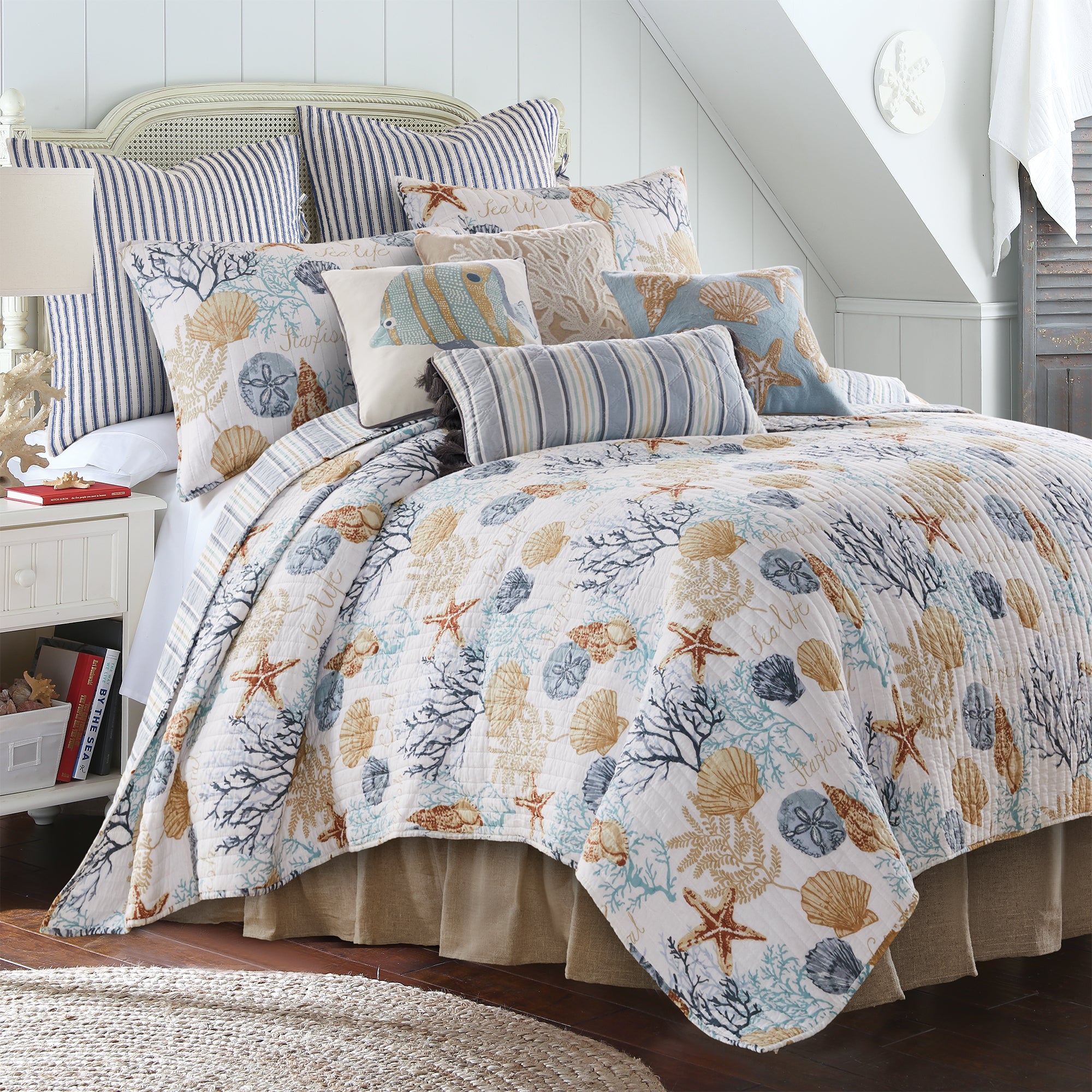 Levtex Home Nina Hessian Dust Ruffle Dust Ruffles