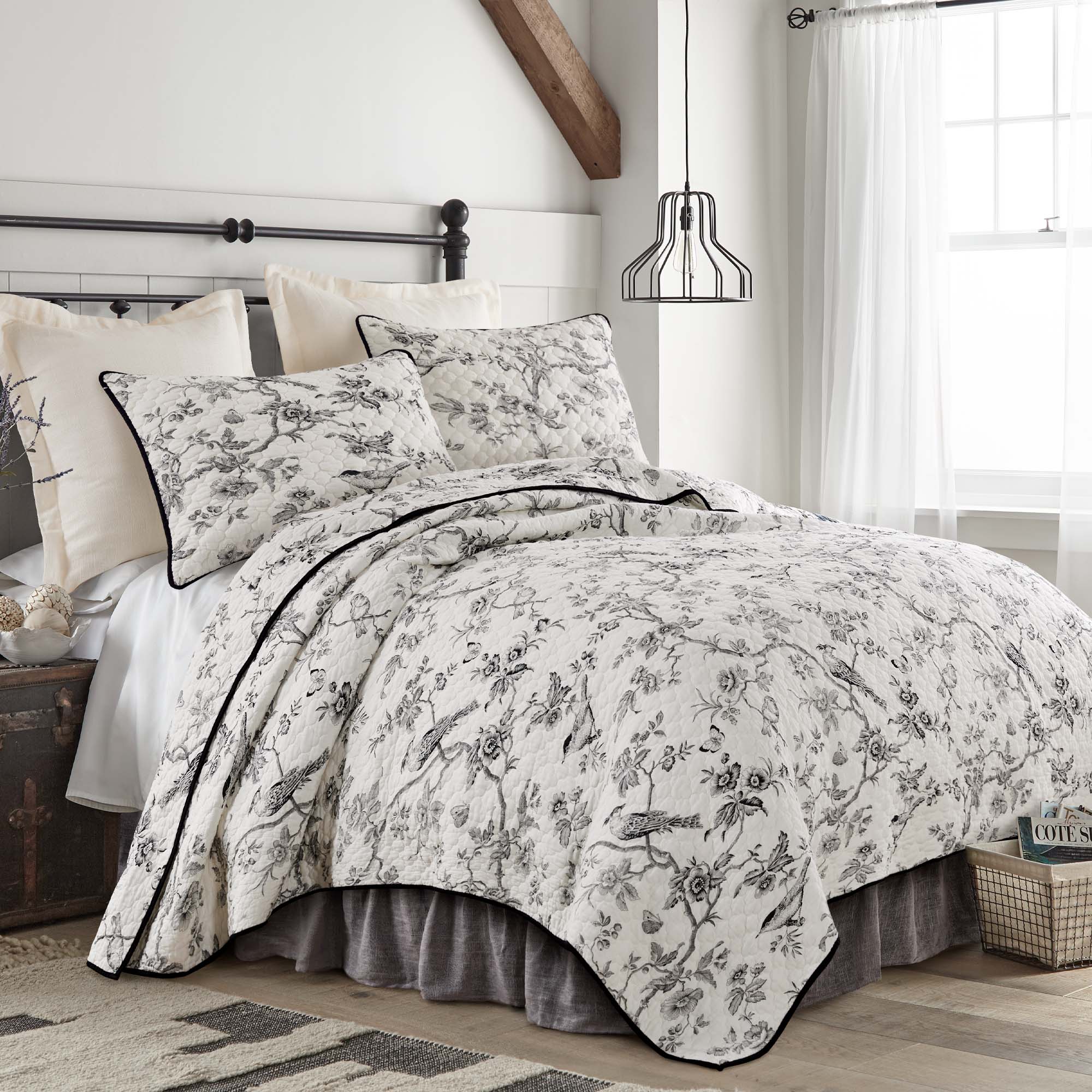 Levtex Home Nina Hessian Dust Ruffle Dust Ruffles