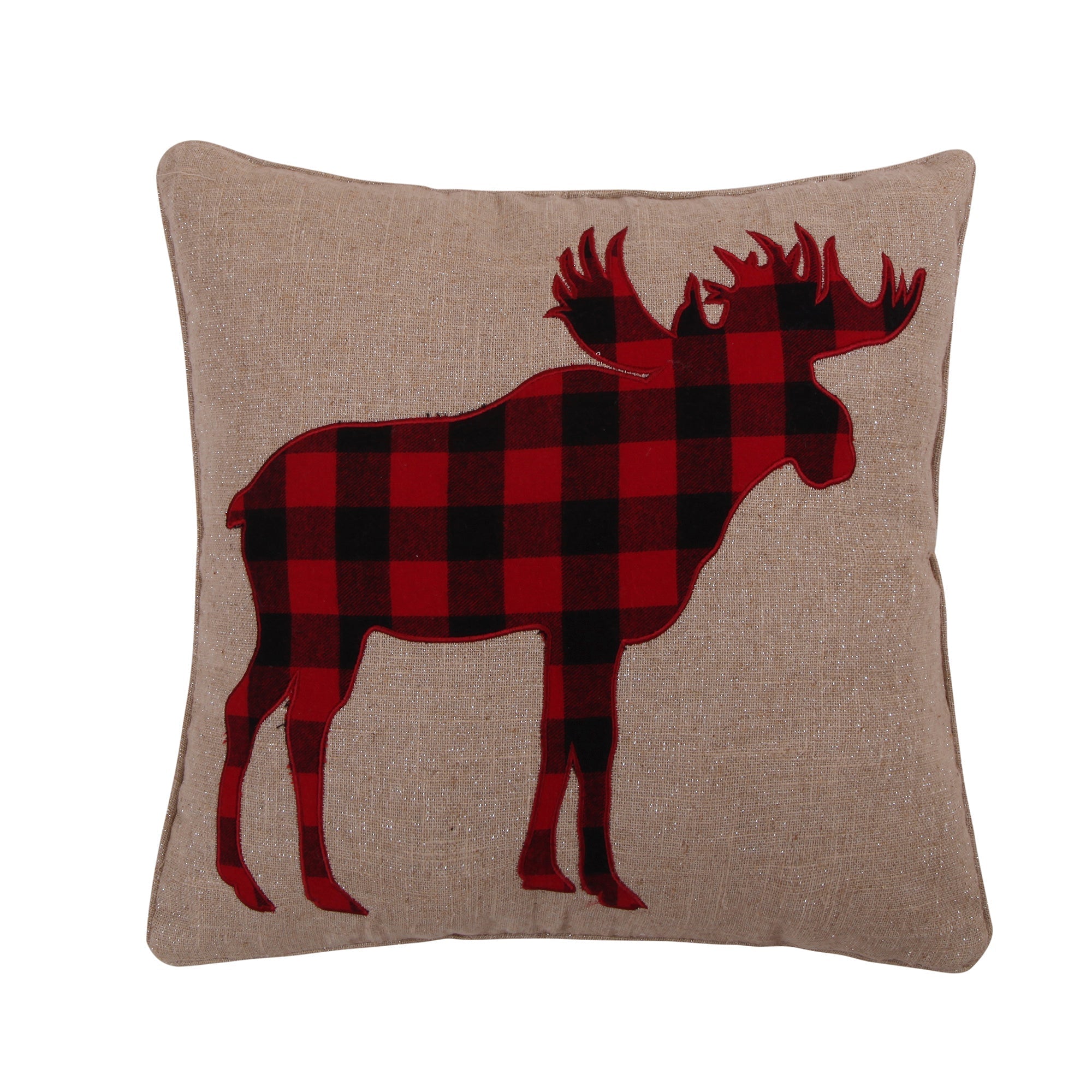 Lodge Sparkle Moose Icon Pillow