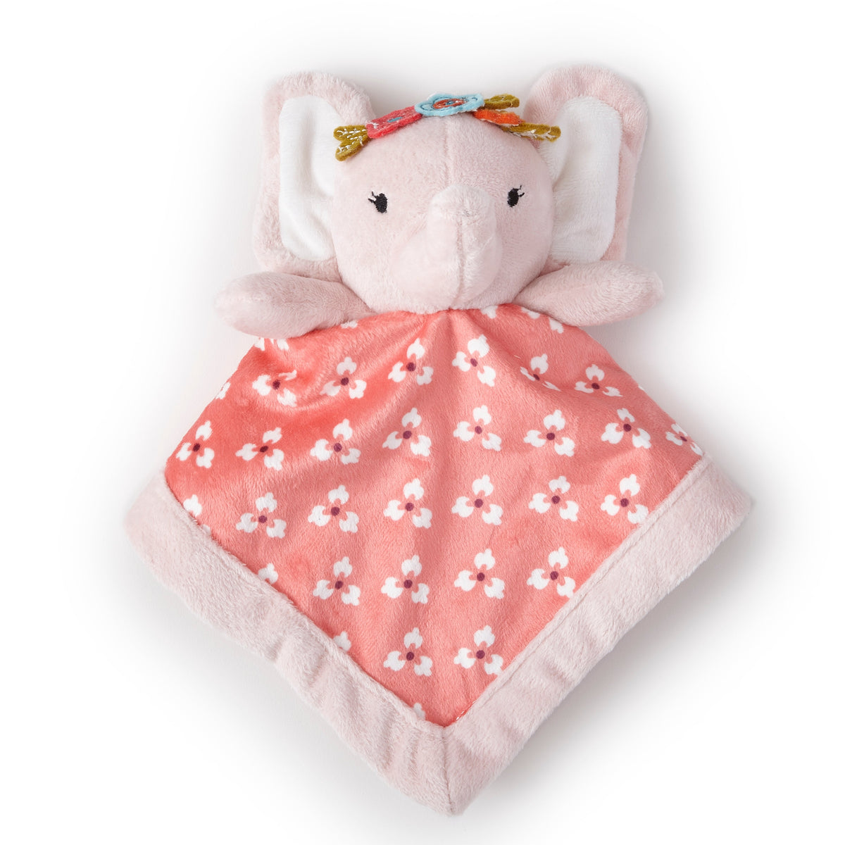 Levtex Baby Elephant Plush Security Blanket Pink – Levtex Home