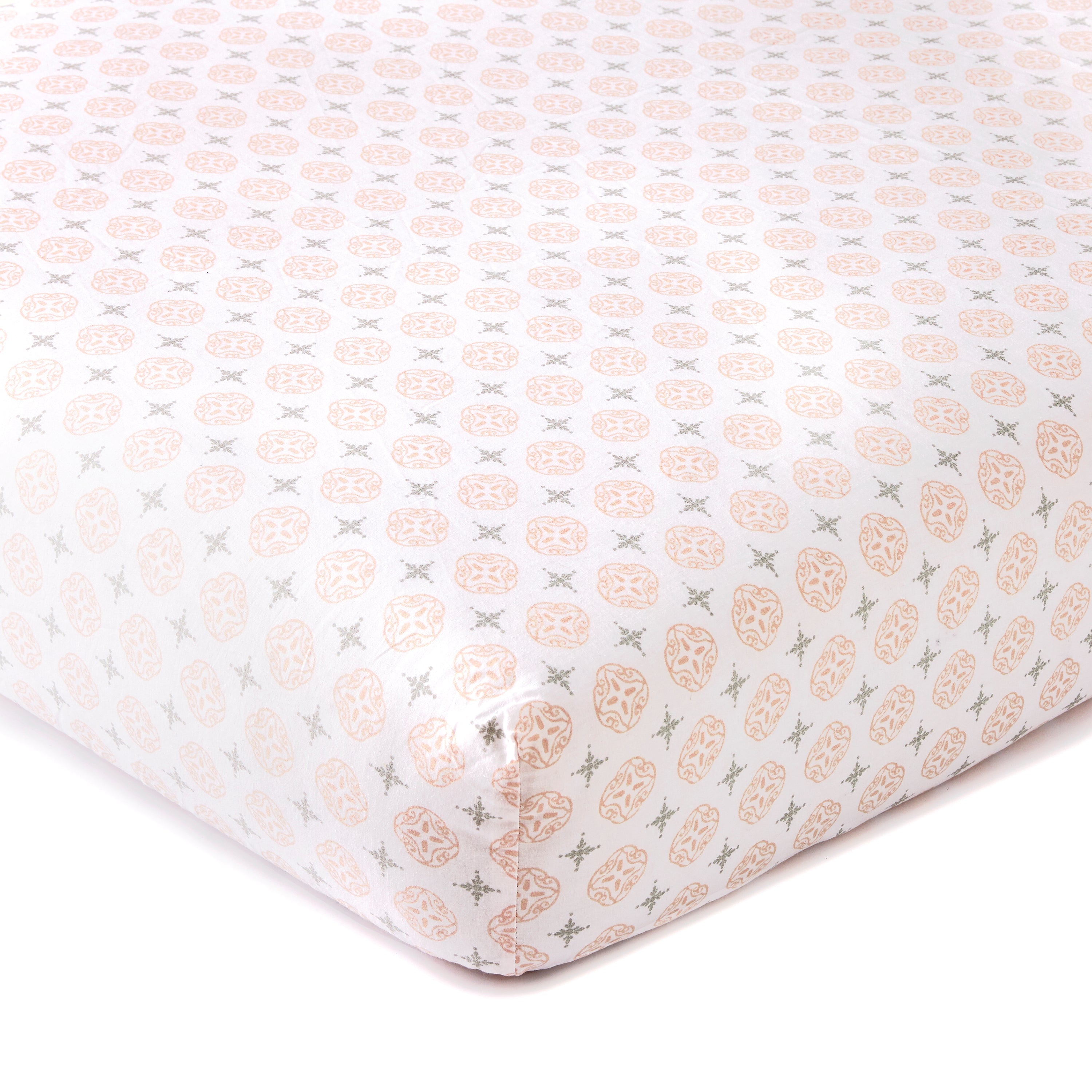 Levtex Home Skylar Blush Coin Cotton Crib Fitted Sheet Crib Fitted Sheets