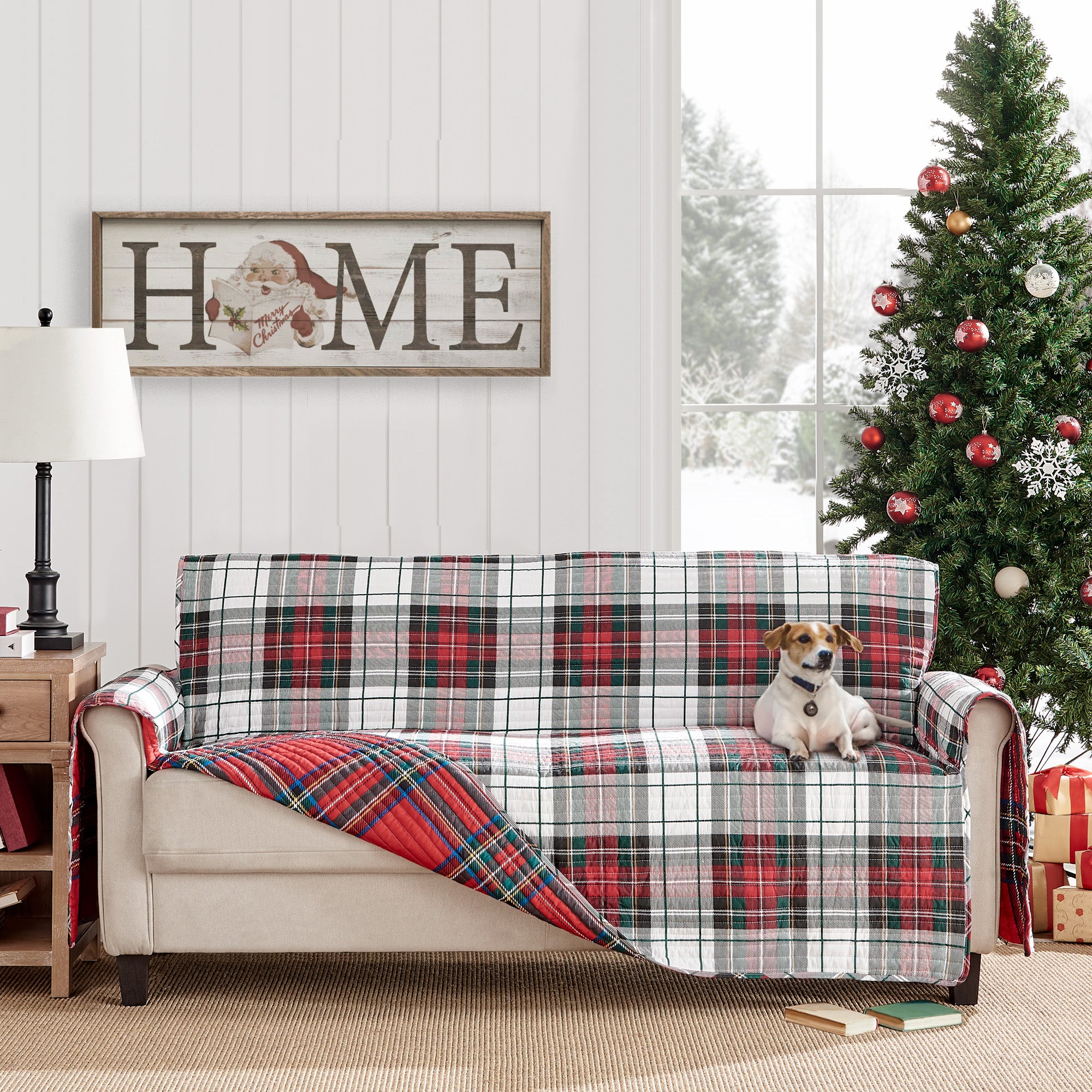 Levtex Home Spencer Plaid Furniture Cover Furniture Covers