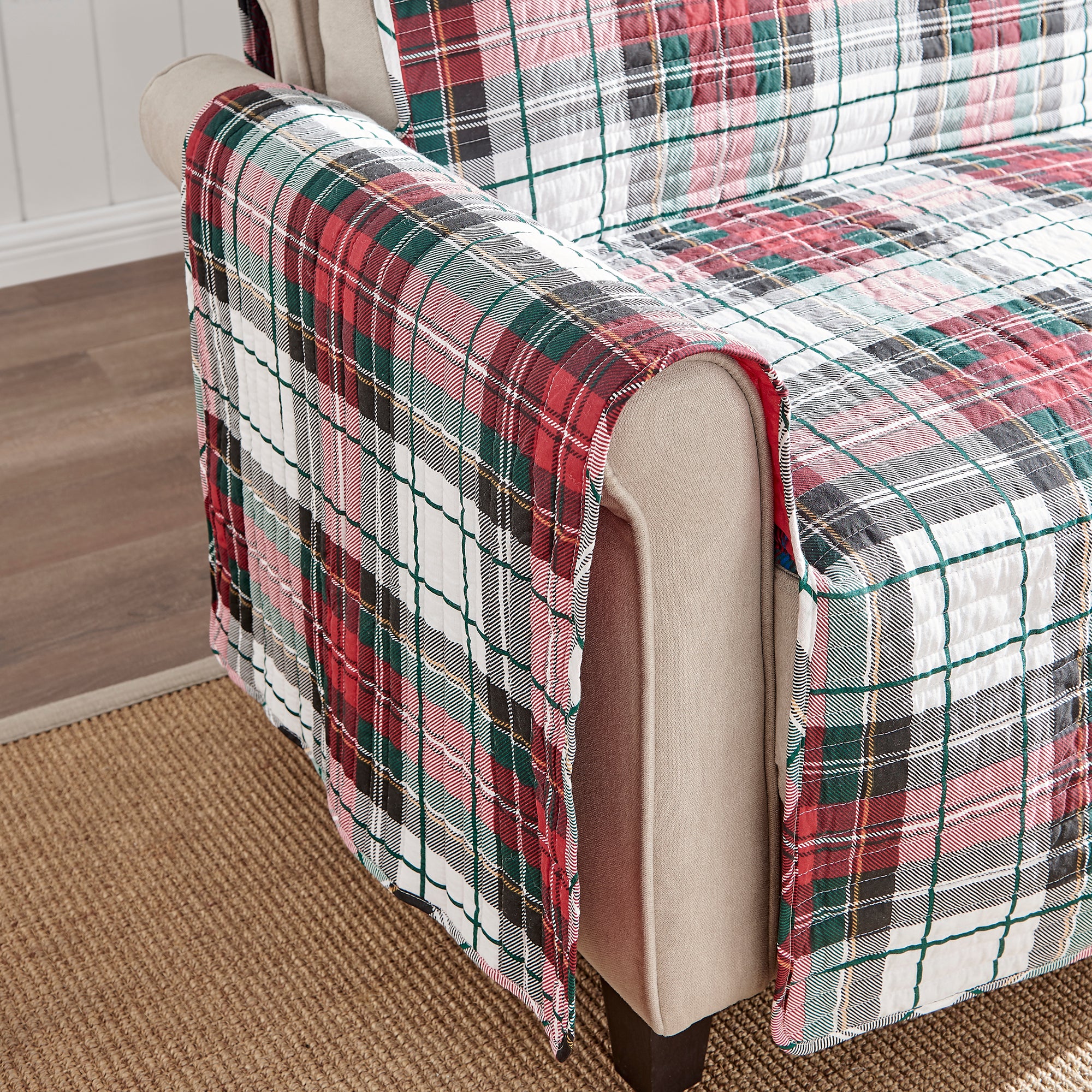 Levtex Home Spencer Plaid Furniture Cover Furniture Covers