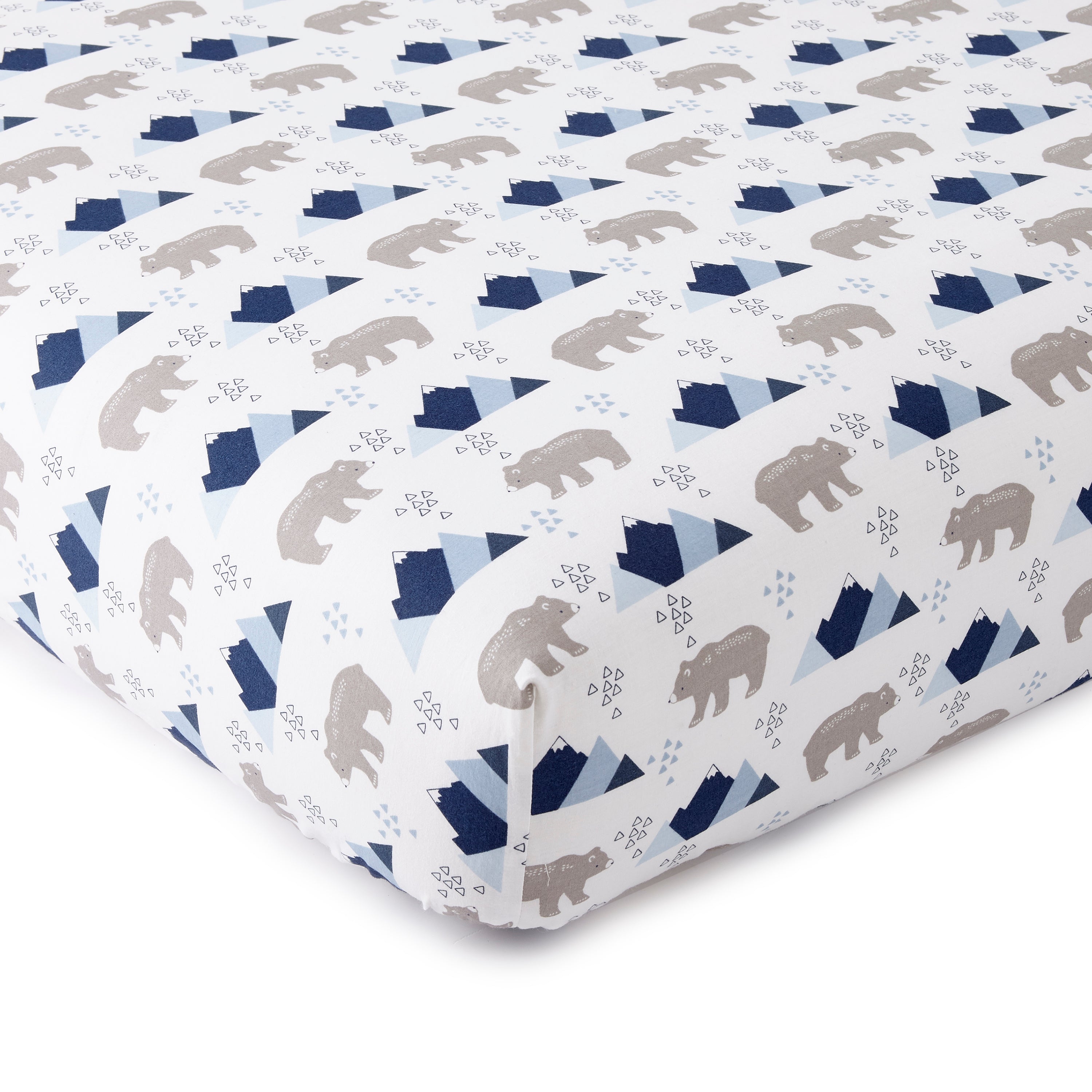 Trail Mix Cotton Crib Fitted Sheet