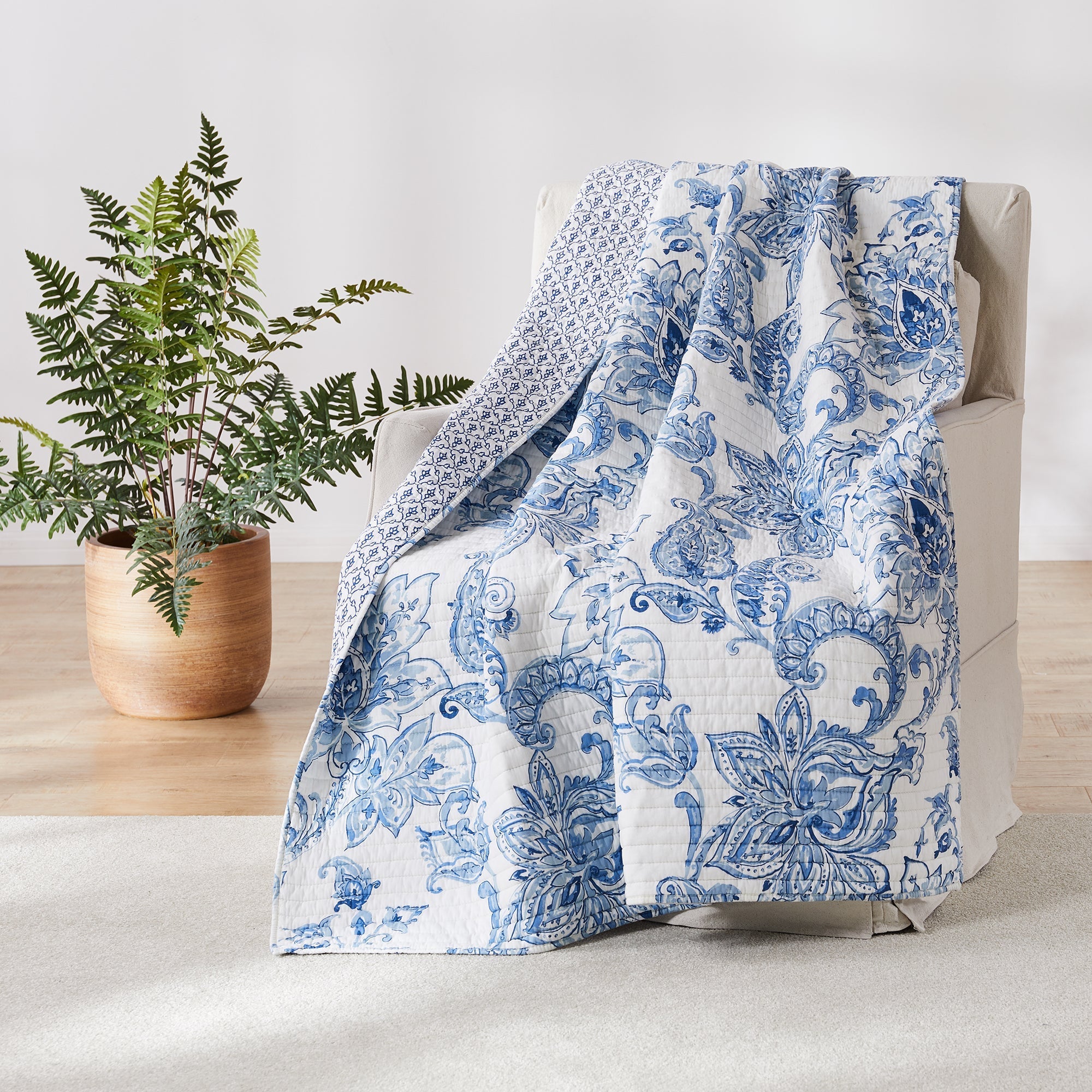 Levtex Home Bennett Quilted Throw Throws
