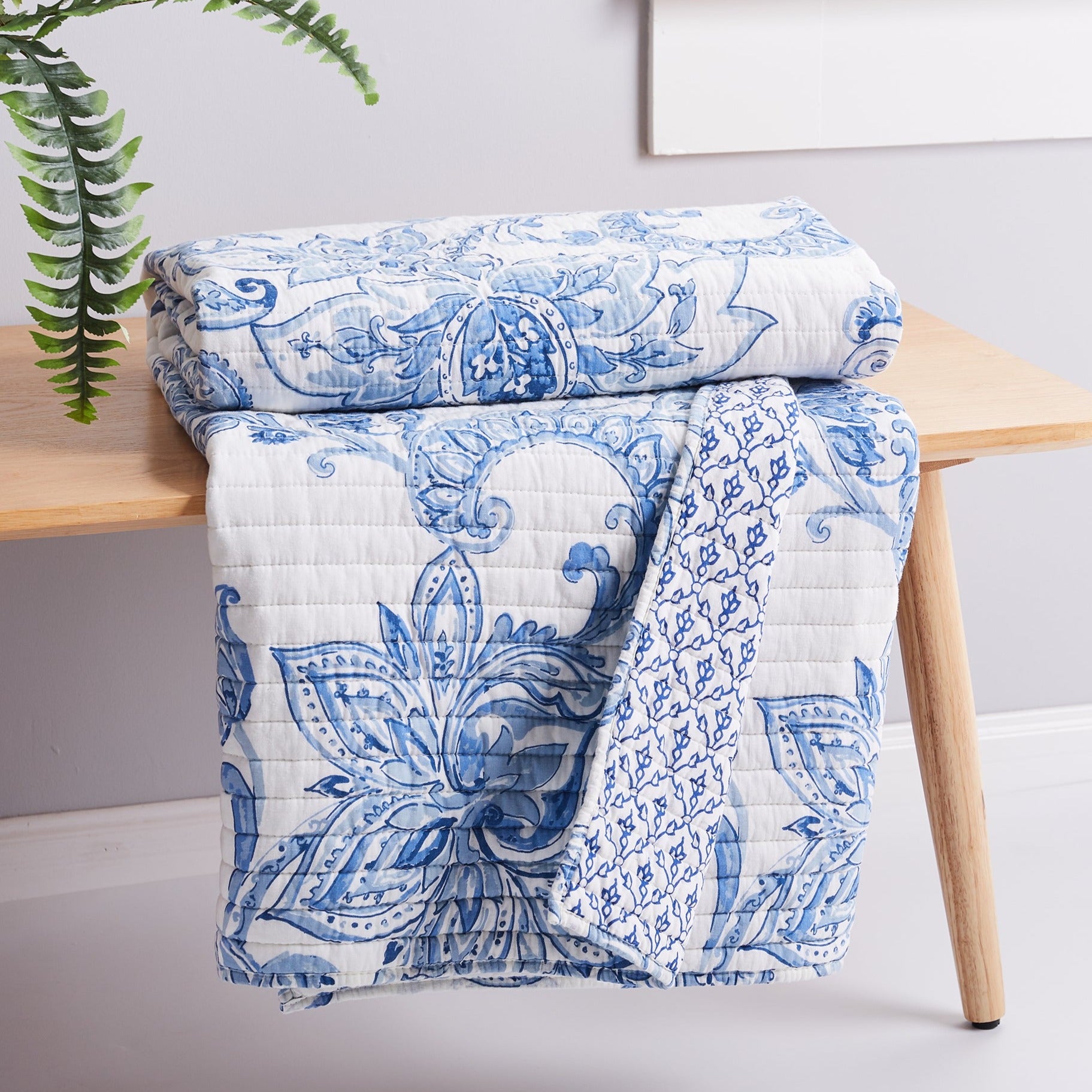 Levtex Home Bennett Quilted Throw Throws