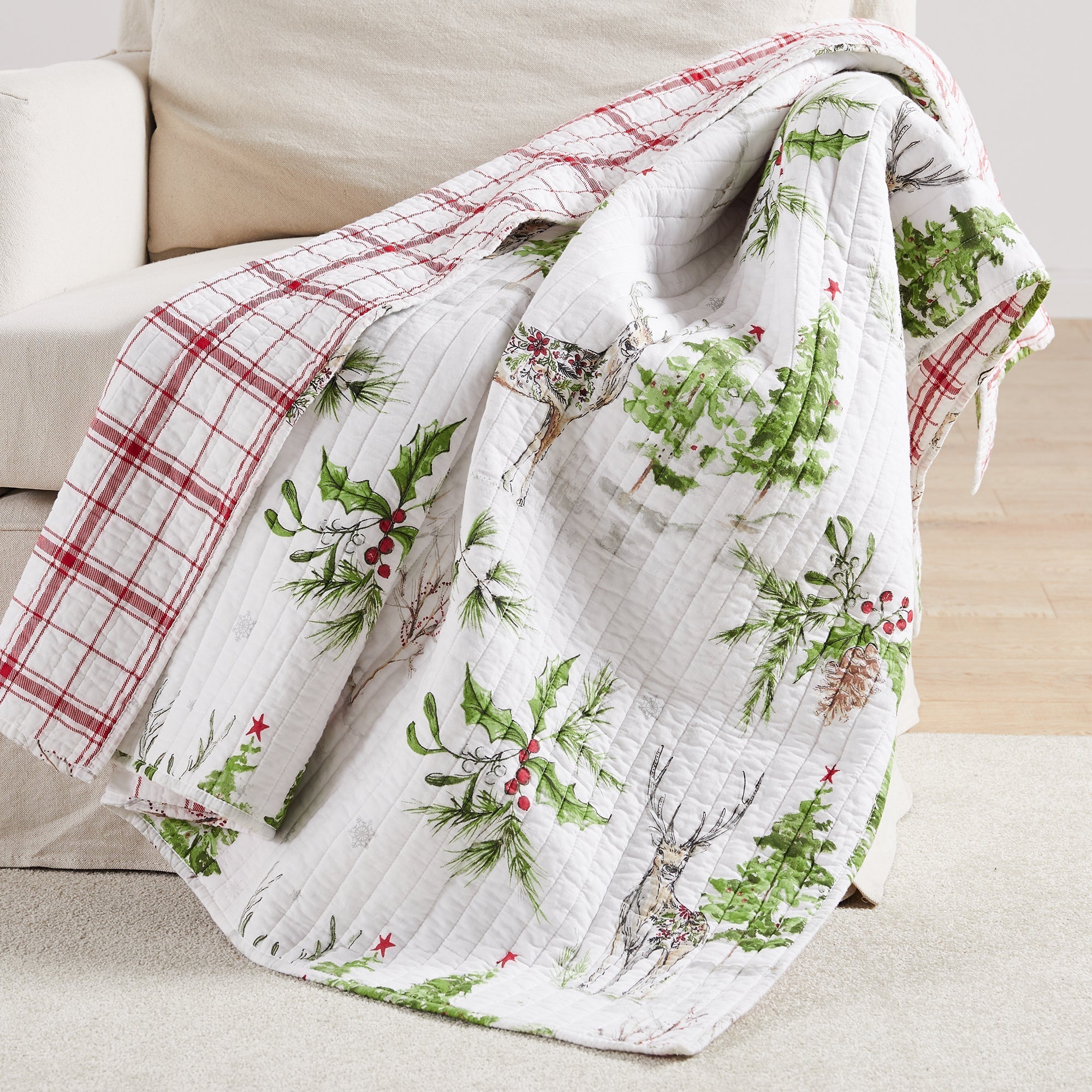 Levtex Home Sleigh Bells Quilted Throw Throws